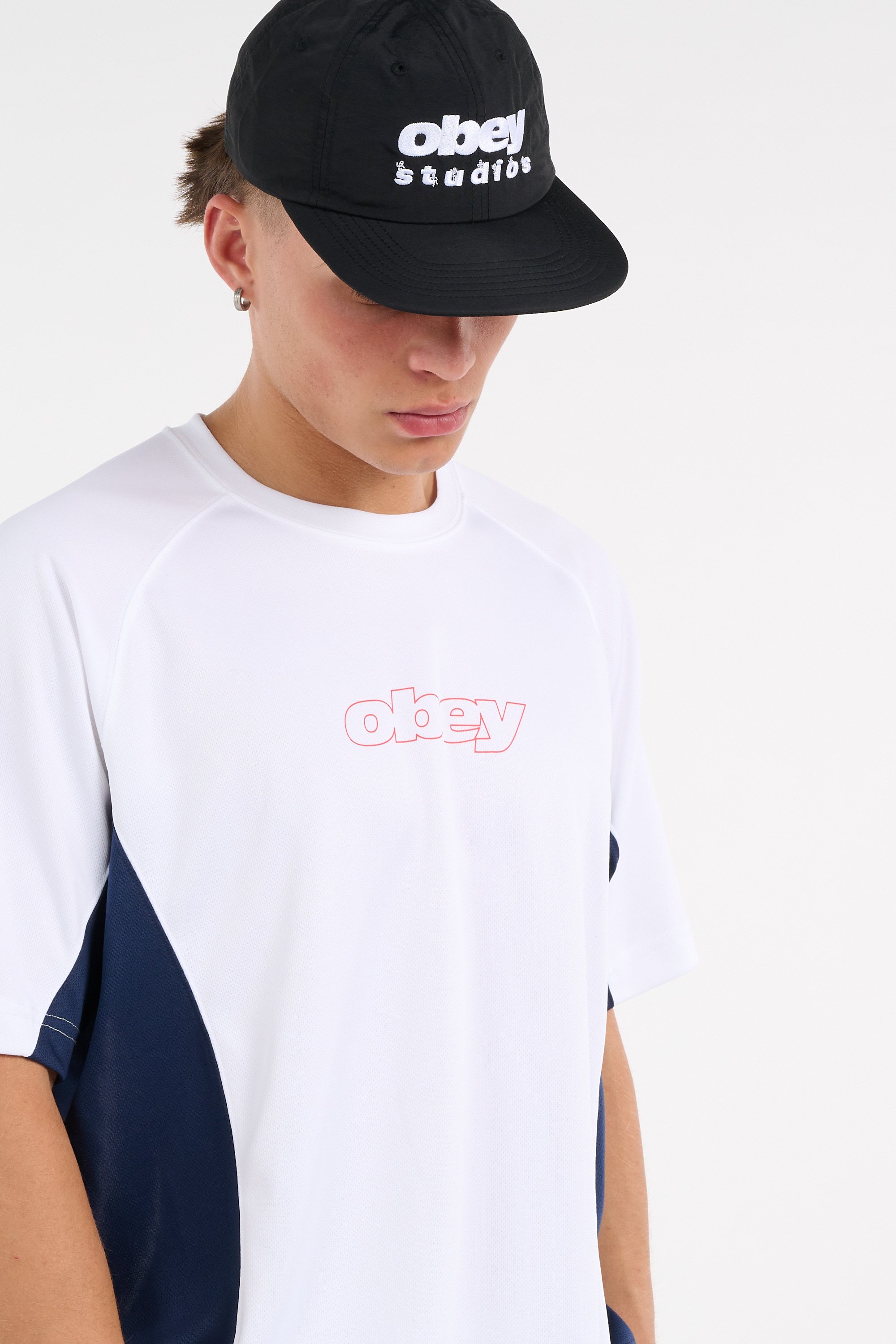Regular-fit round-neck cotton T-shirt | White OBEY Men