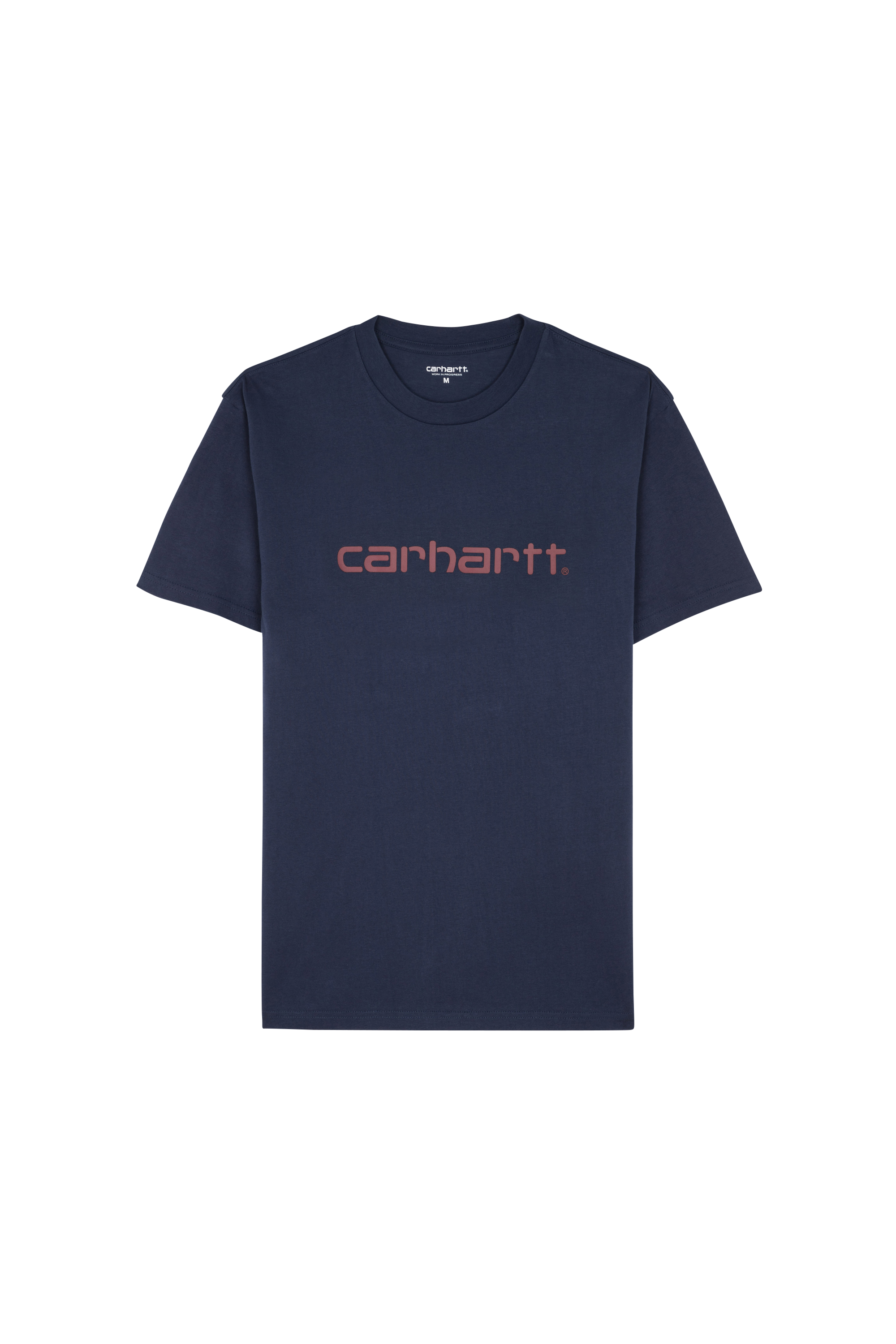 Regular-fit round-neck cotton T-shirt Blue