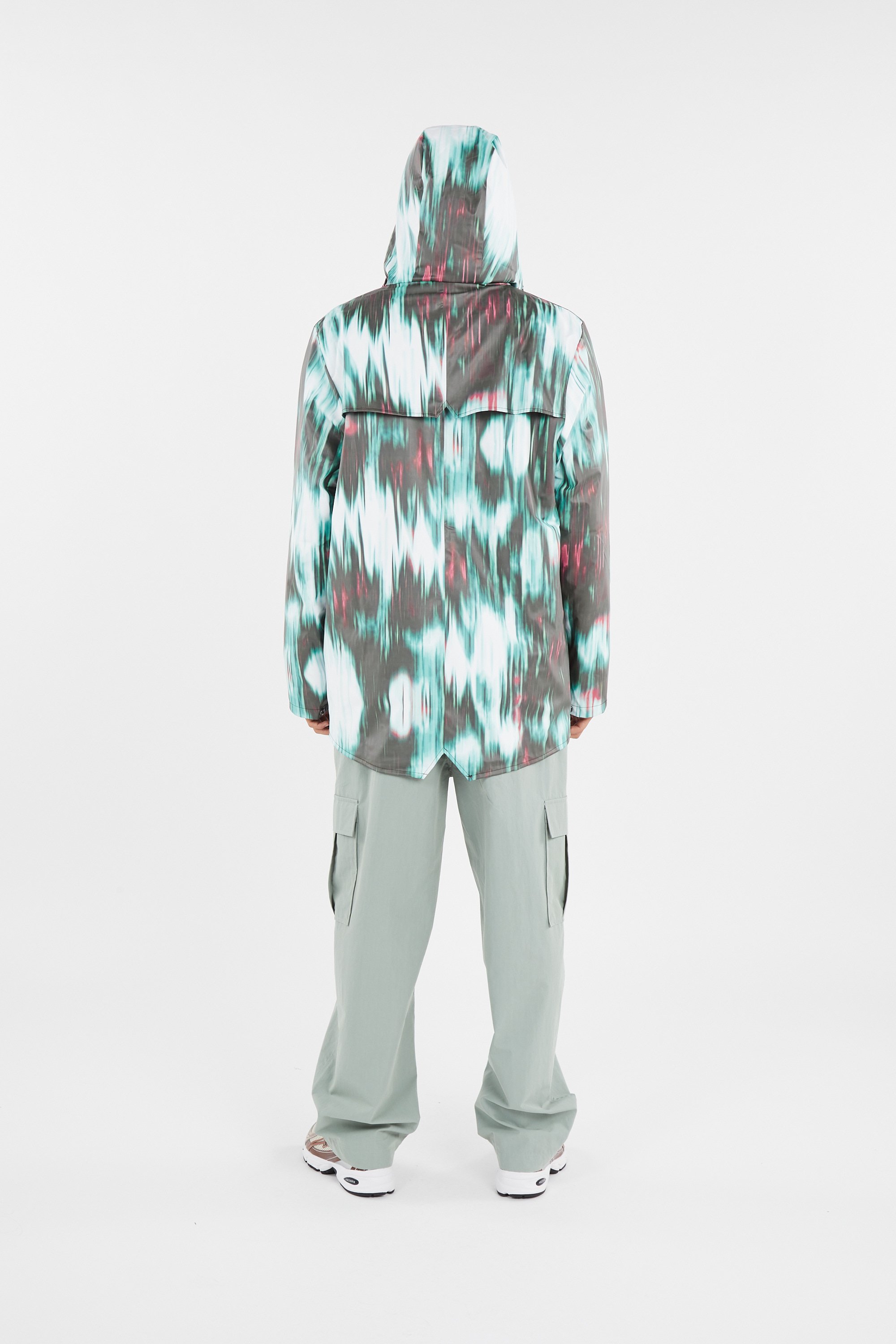 Coupe-vent imperméable à capuche Multicolore