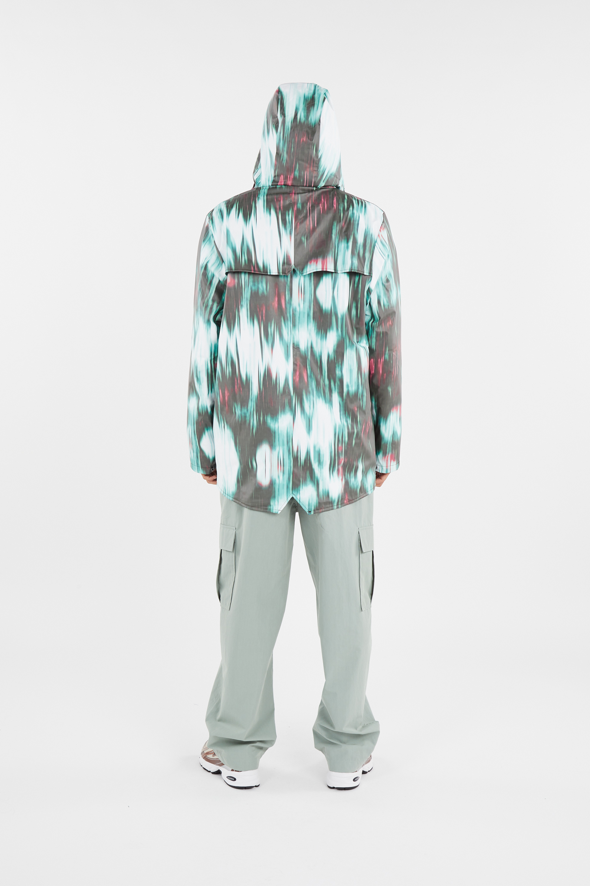 Coupe-vent imperméable à capuche Multicolore