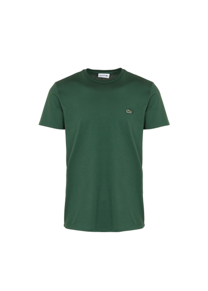 LACOSTE Tee-shirt col rond regular-fit en coton pima  Vert