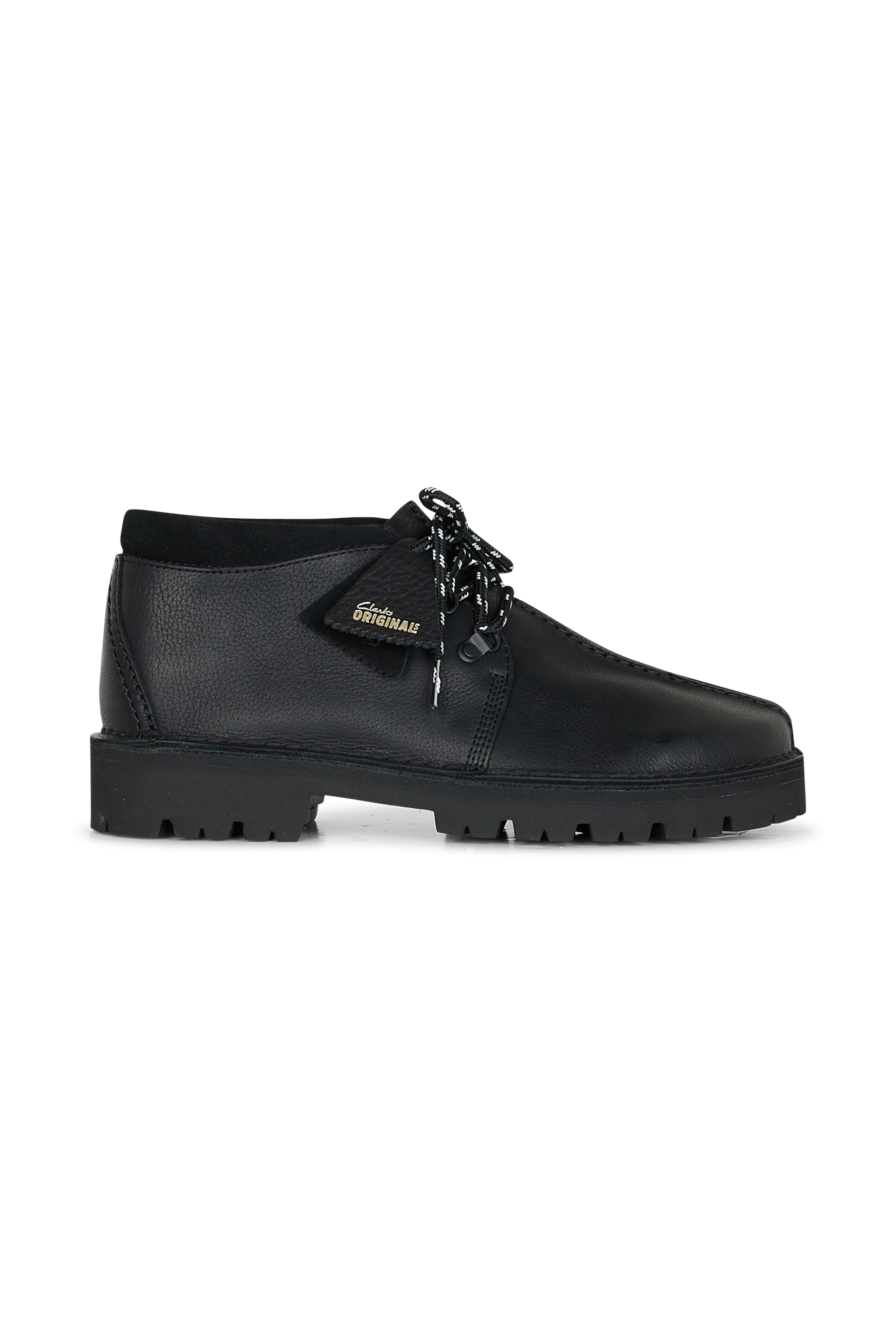 Heeled leather mid-calf boots Black