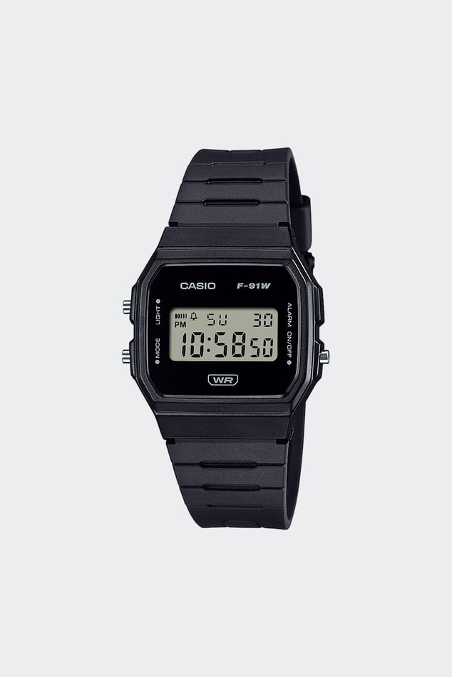 Auto illuminator Resin Watch F 91wb 1aef Black Casio Vintage Man Citadium
