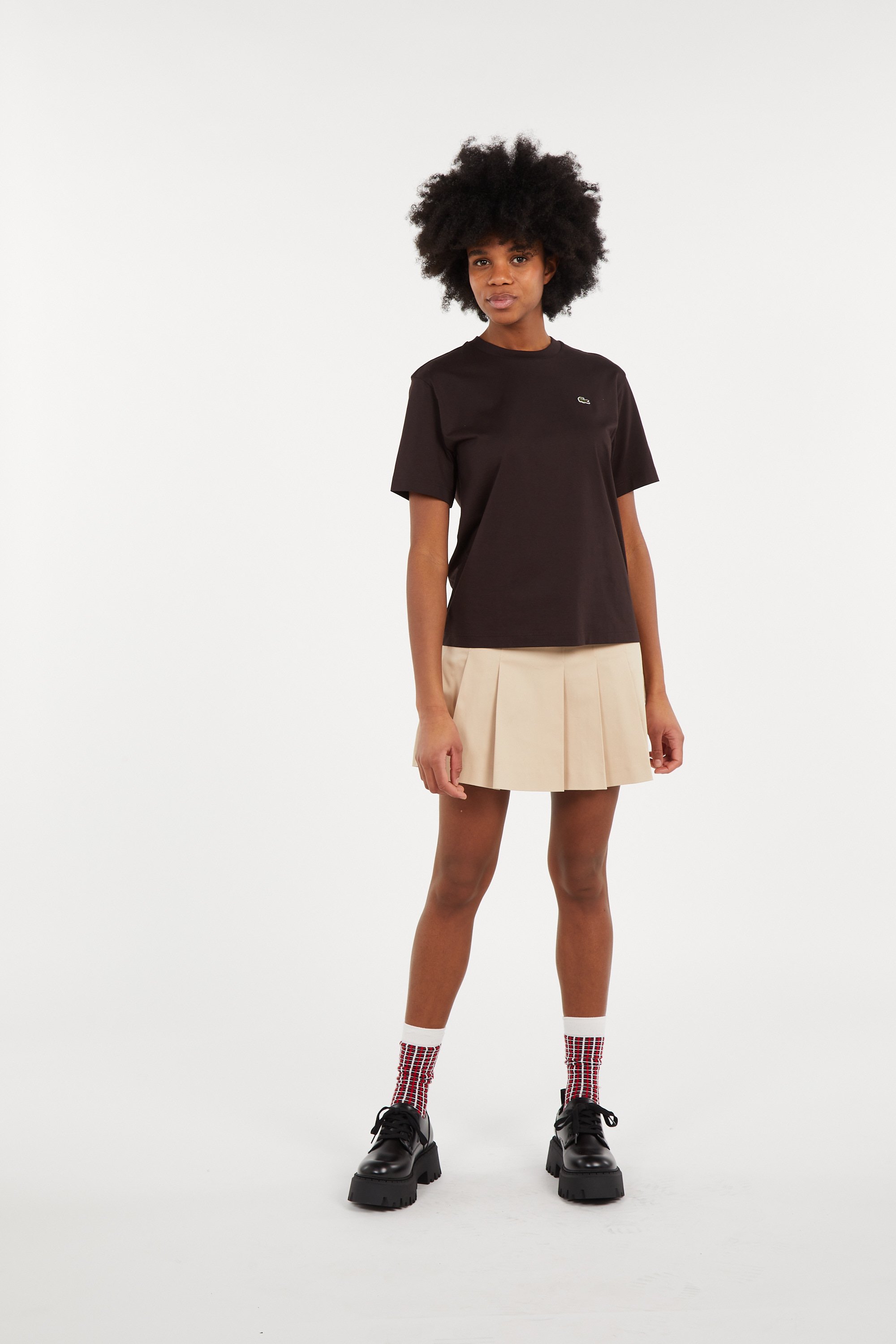 T-shirt LACOSTE Marron