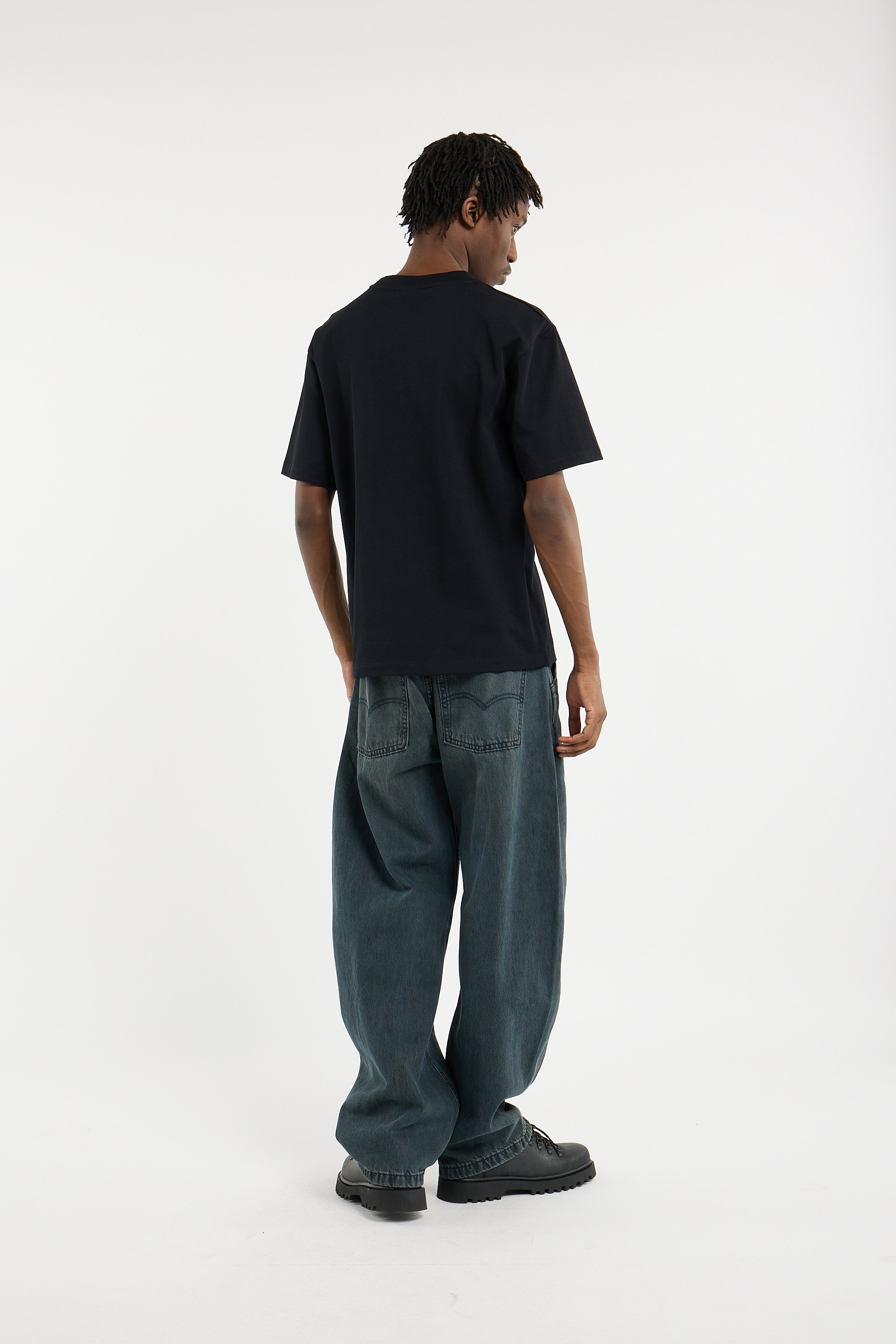 Round-neck T-shirt | Black RAINS Men