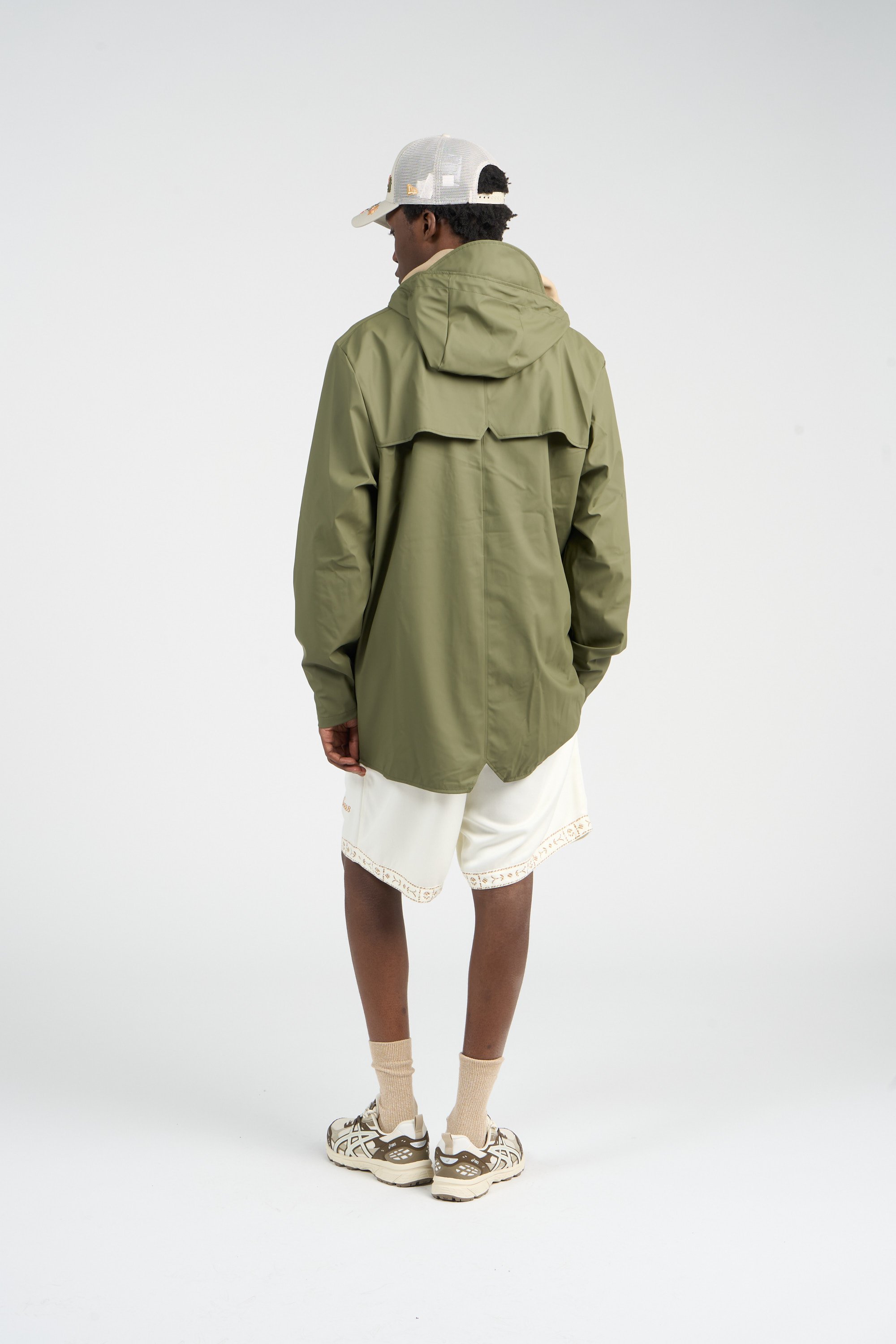 Coupe-vent imperméable à capuche Vert