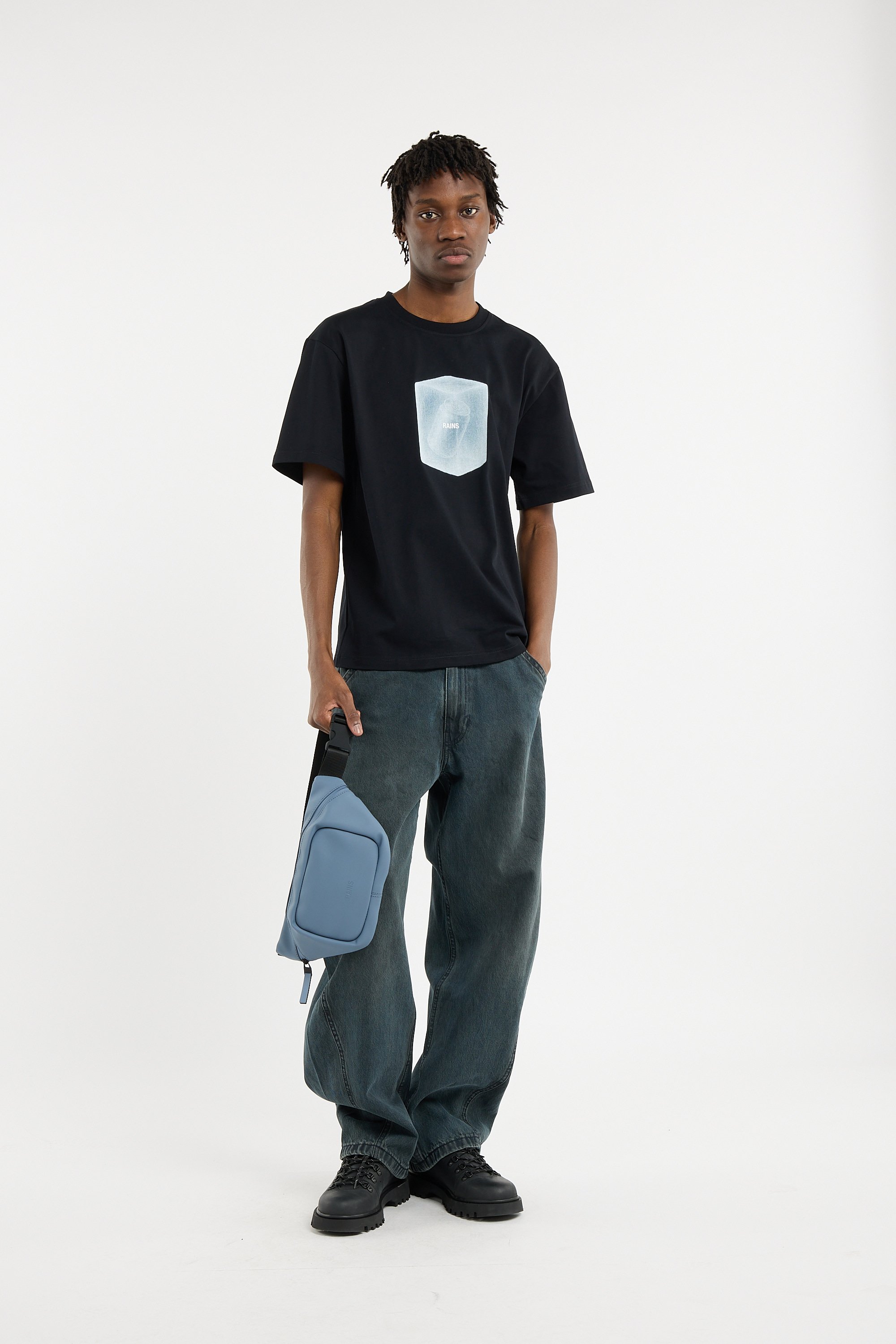 T-shirt RAINS Noir