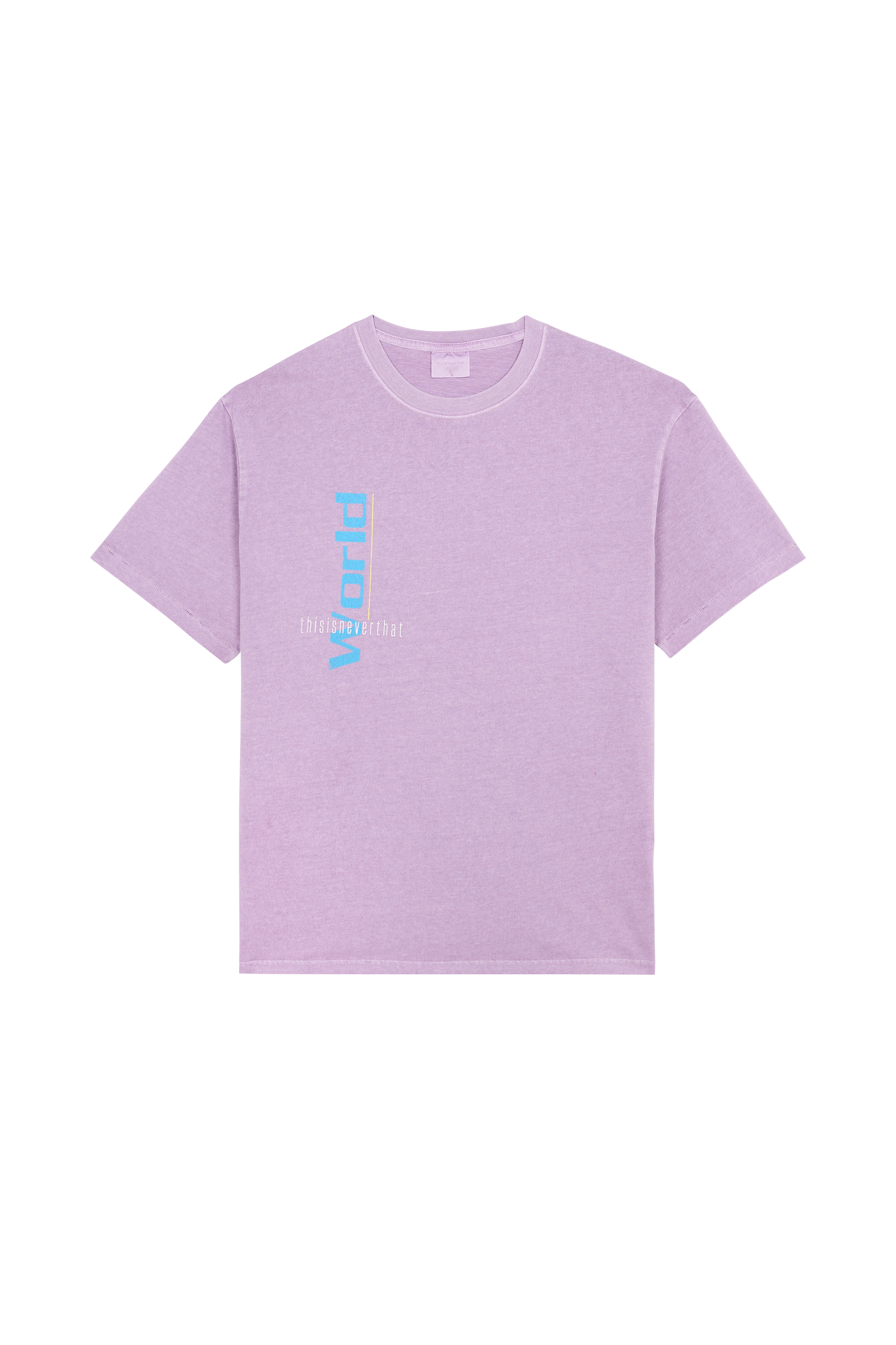 Regular-fit round-neck cotton T-shirt | Pink THISISNEVERTHAT Men
