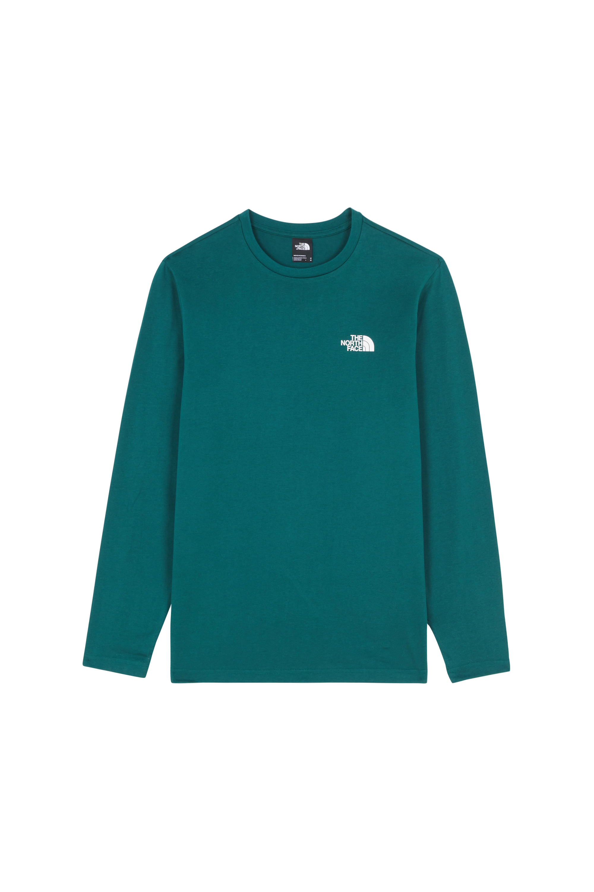 Regular-fit round-neck cotton T-shirt Green