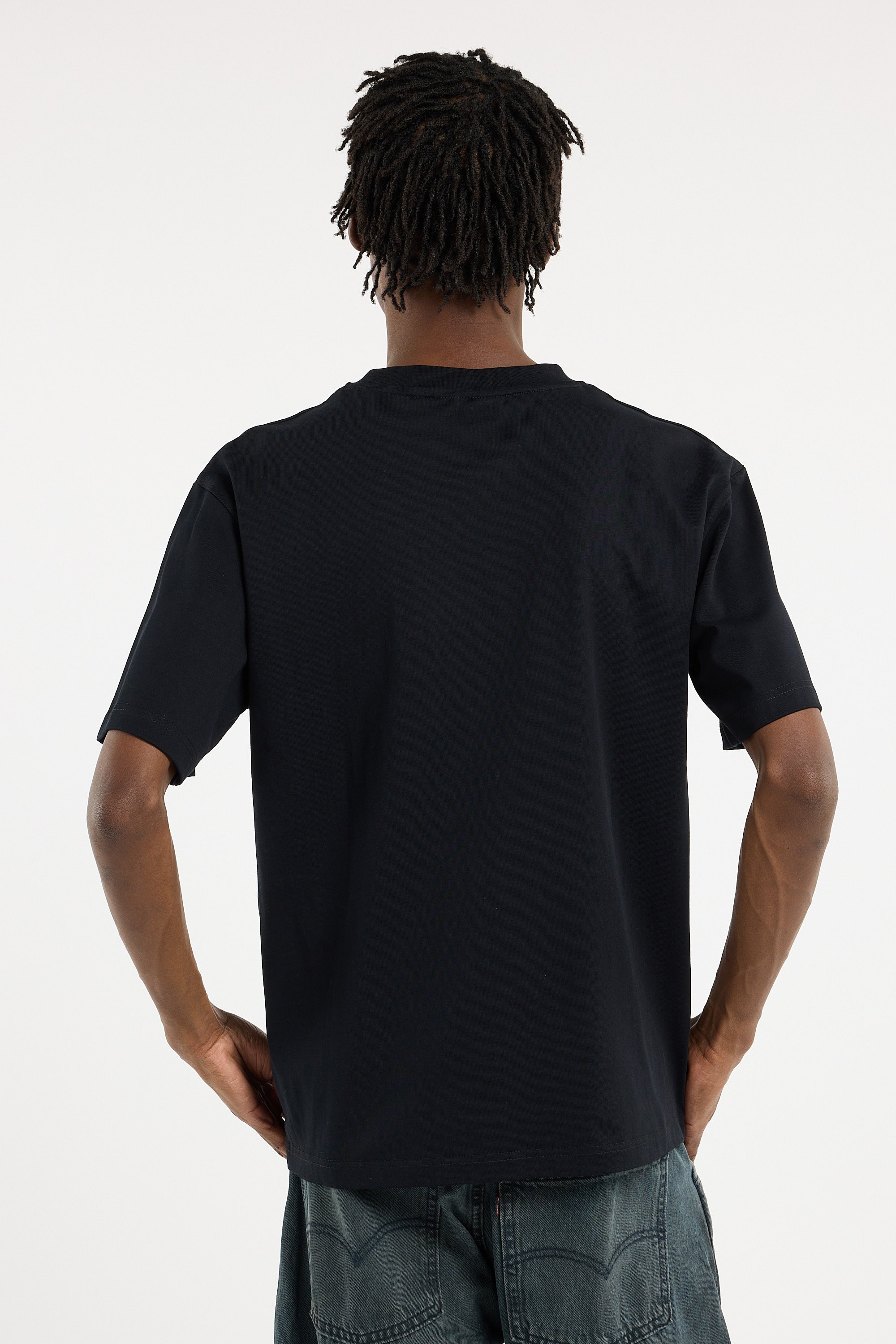 Round-neck T-shirt | Black RAINS Men
