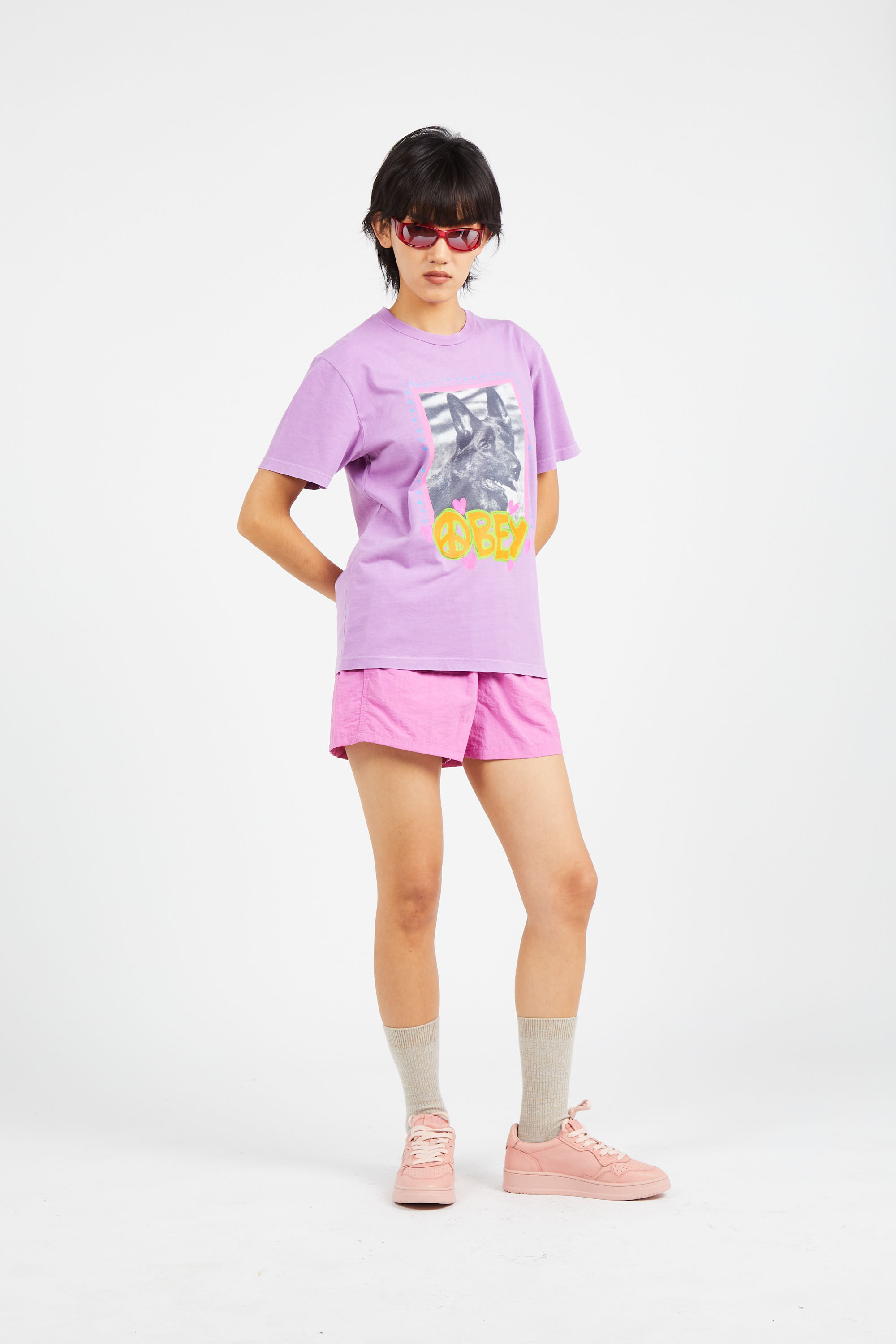 T-shirt manches courtes Violet