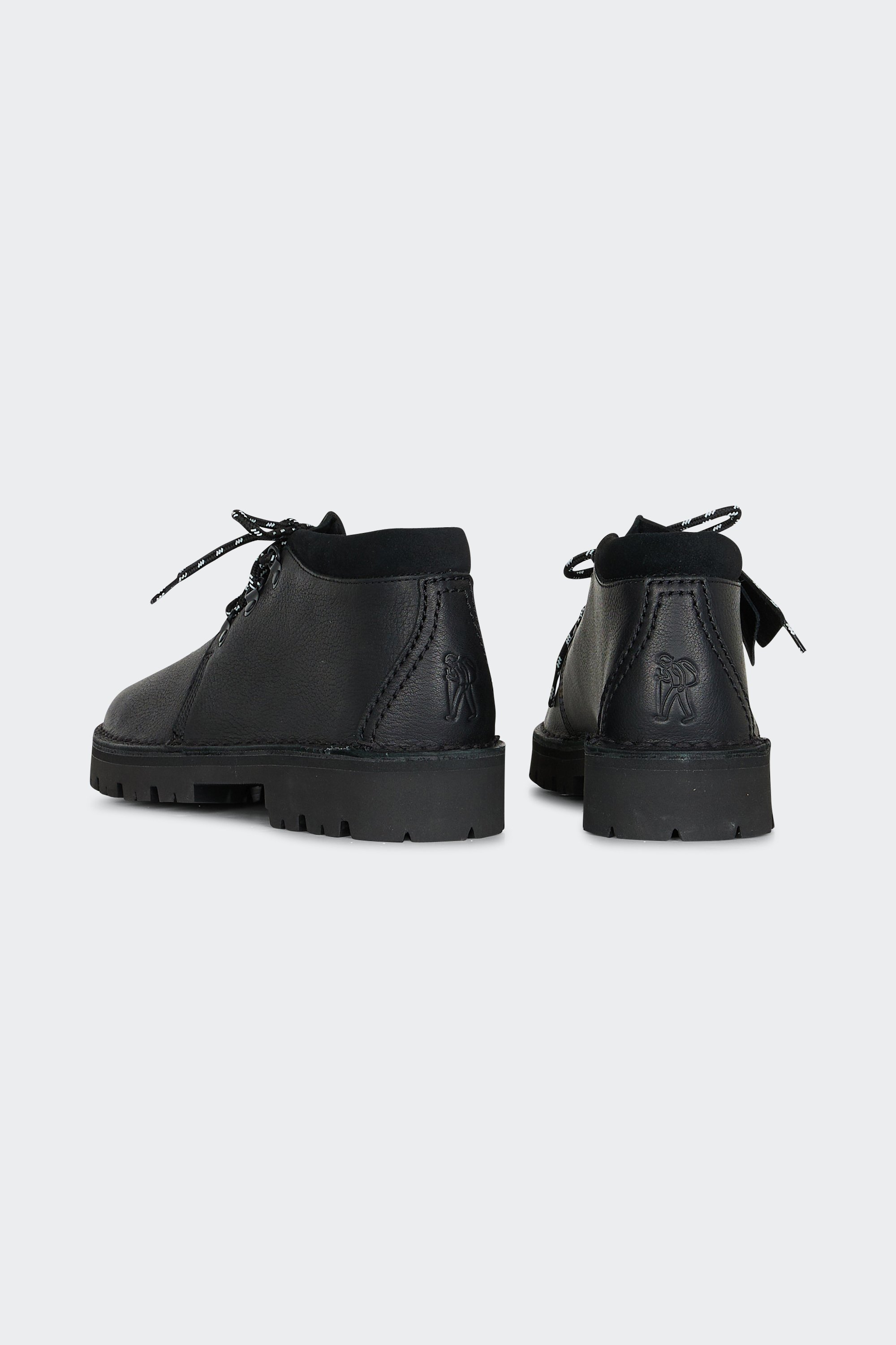 Heeled leather mid-calf boots | Black by CLARKS ORIGINALS Heeled leather mid-calf boots Black
