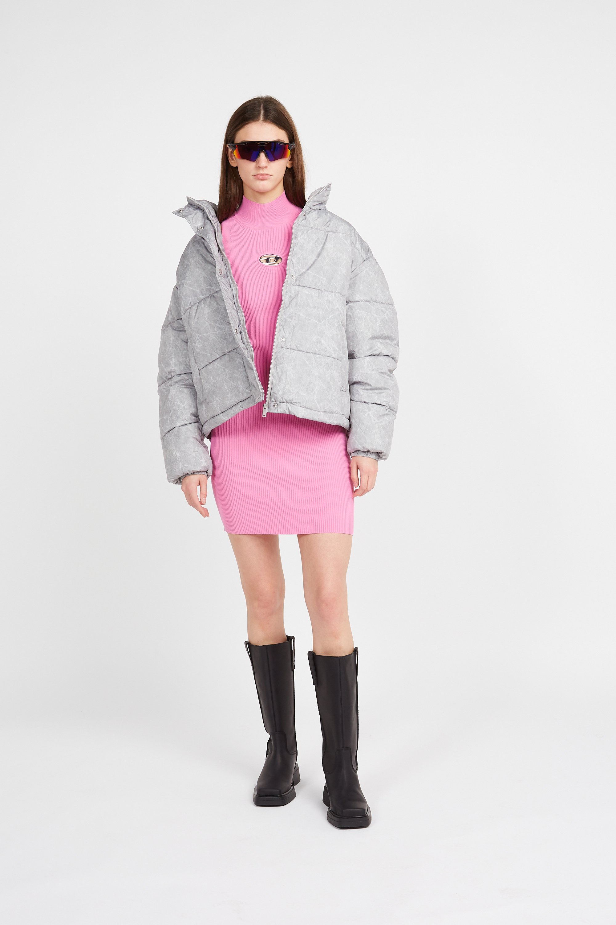 Lightweight quilted padded jacket with high neck | Multicolored by NOISY MAY Lightweight quilted padded jacket with high neck Multicolored