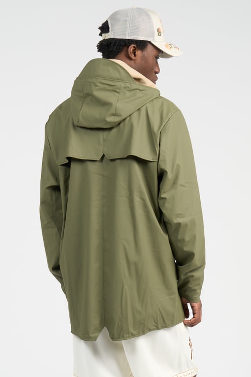 RAINS Coupe-vent imperméable à capuche Vert