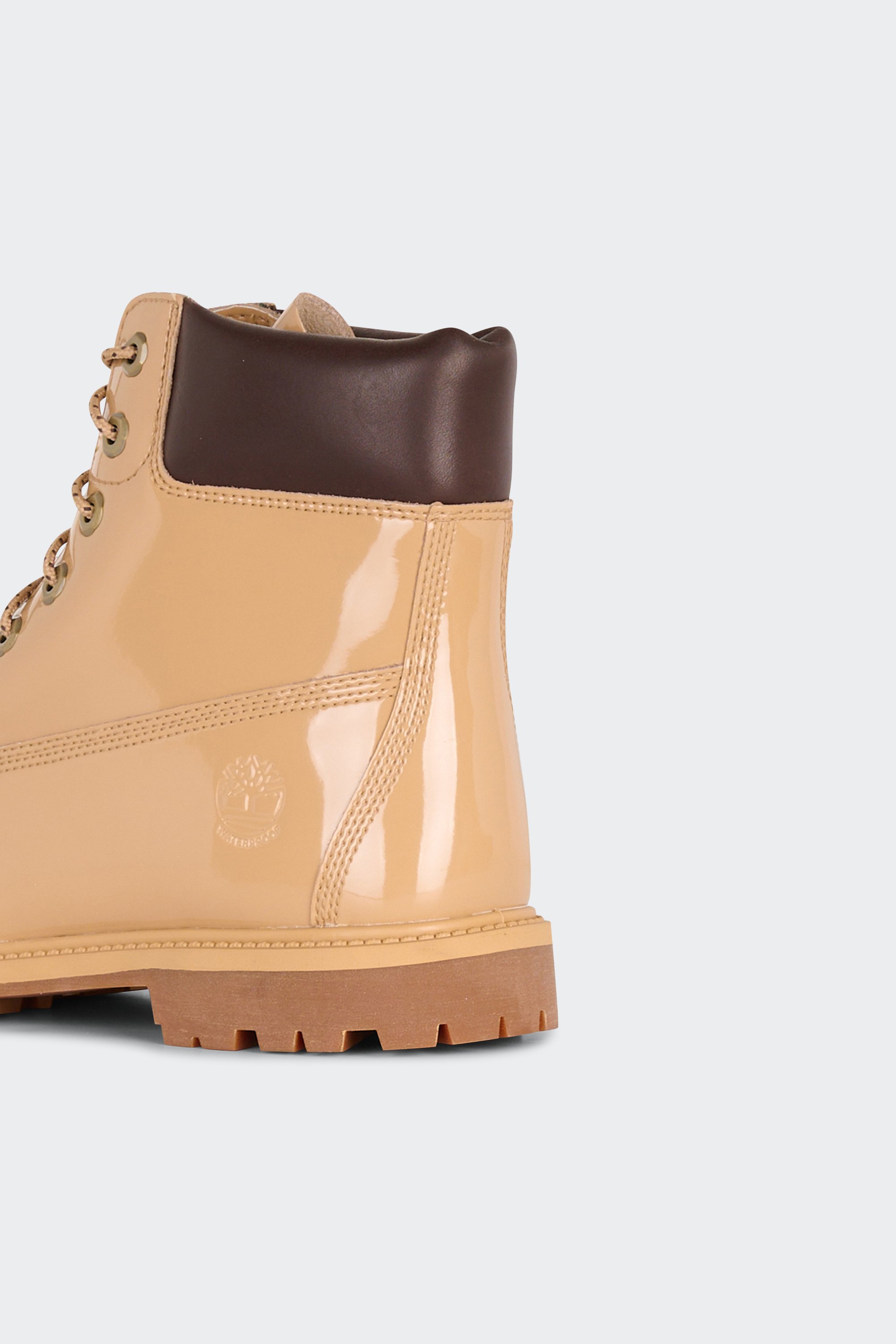 Heeled leather mid-calf boots | Beige by TIMBERLAND Heeled leather mid-calf boots Beige
