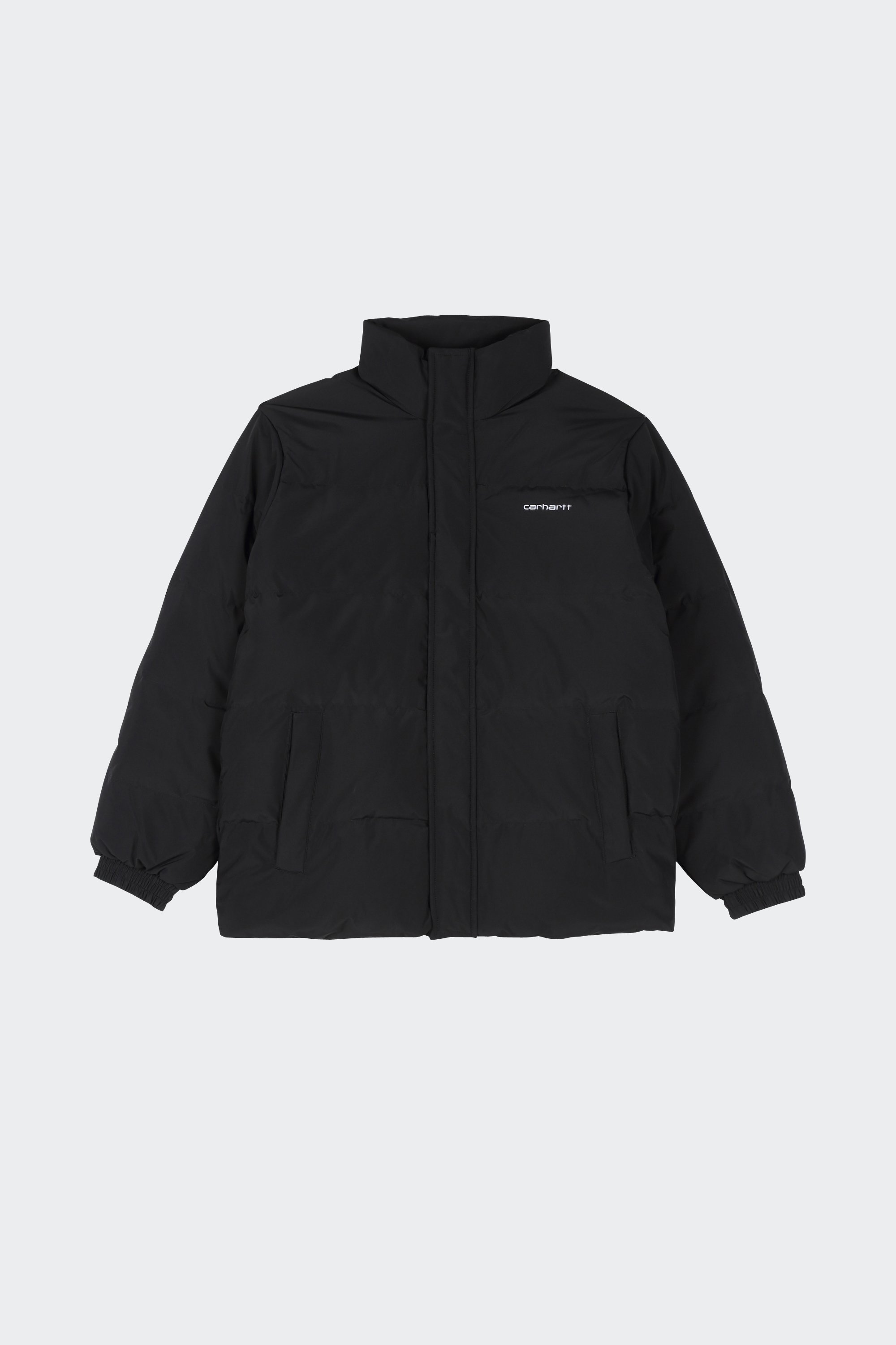 Puffer jacket with high collar | Black by CARHARTT WIP Puffer jacket with high collar Black