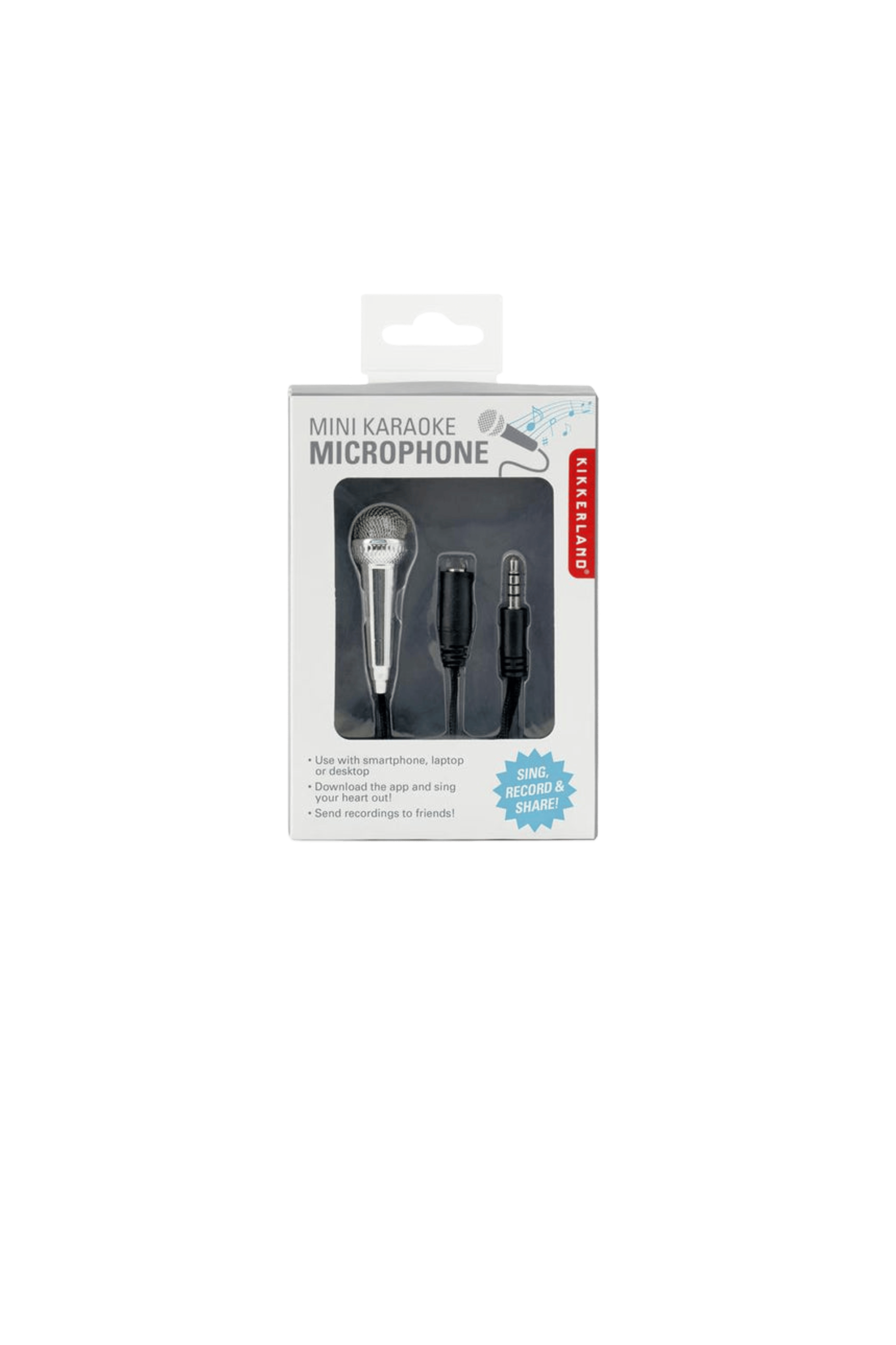 Mini microphone karaoke Argent