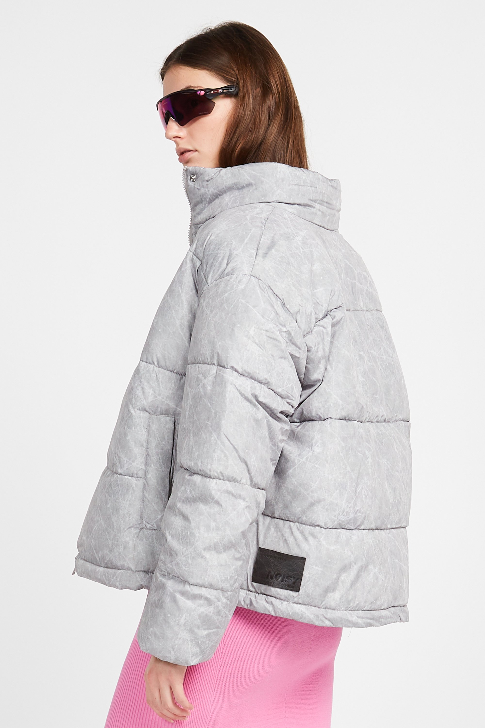 Lightweight quilted padded jacket with high neck | Multicolored by NOISY MAY Lightweight quilted padded jacket with high neck Multicolored