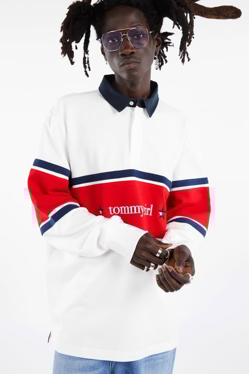 TOMMY JEANS Polo Blanc