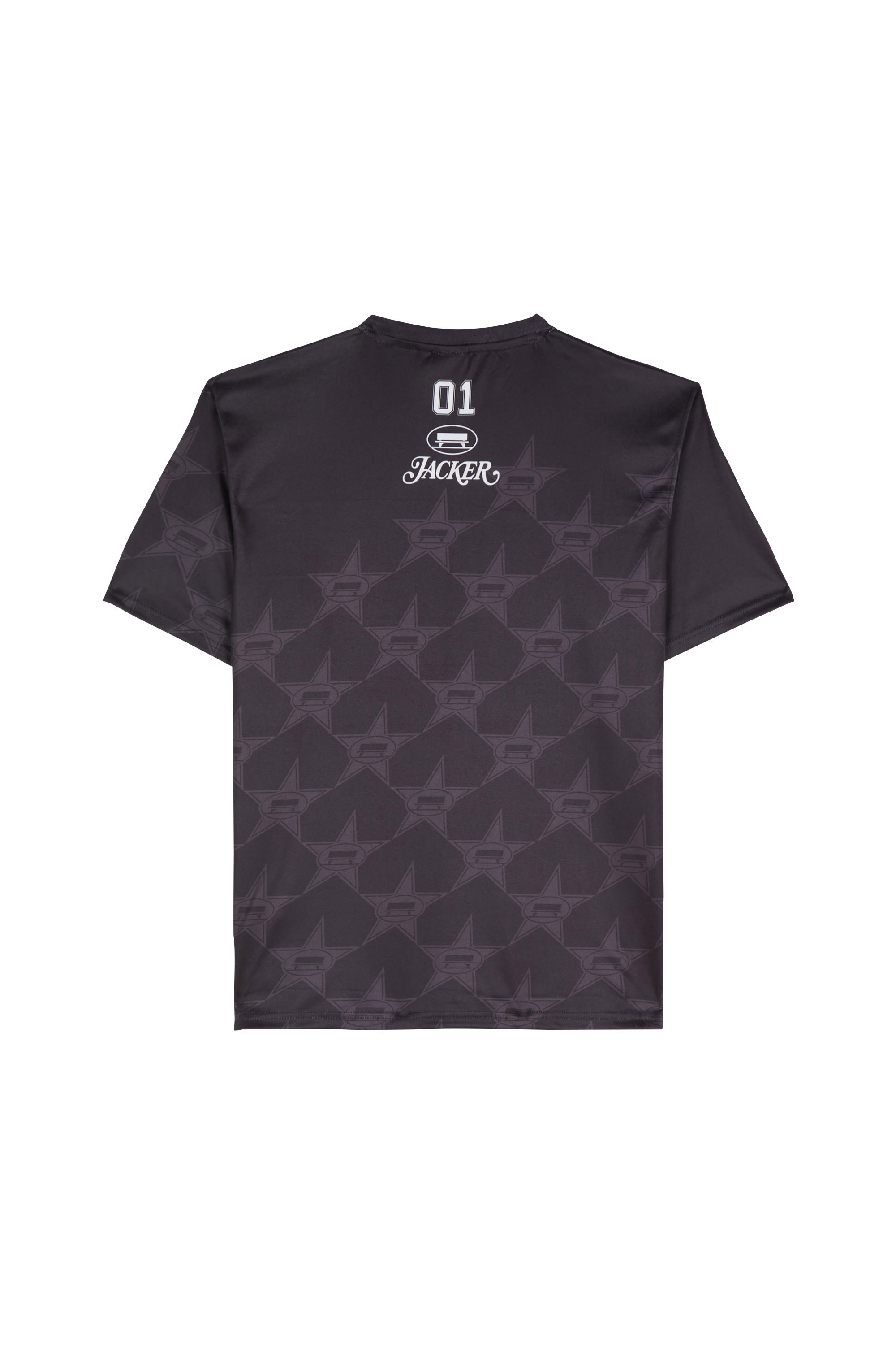 Regular-fit round-neck cotton T-shirt Black