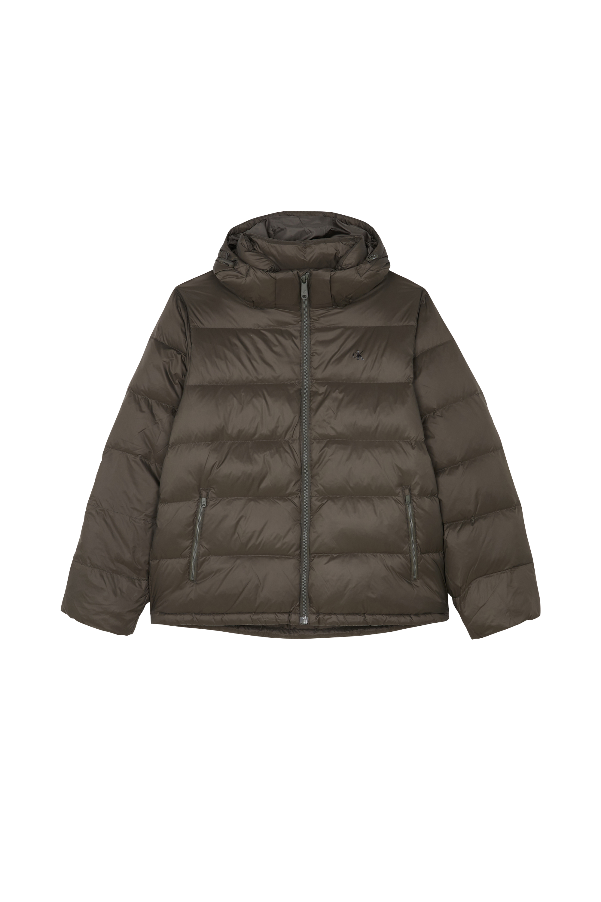 Lightweight quilted padded jacket with high neck Grey