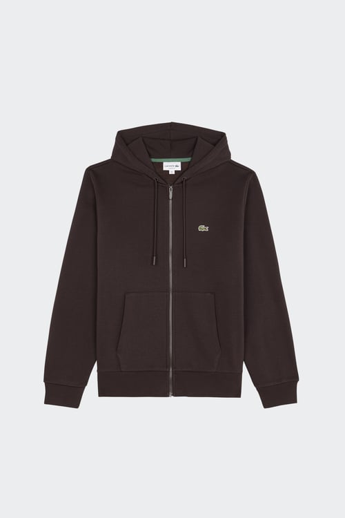 Hoodie zippé - Taille T5 Marron