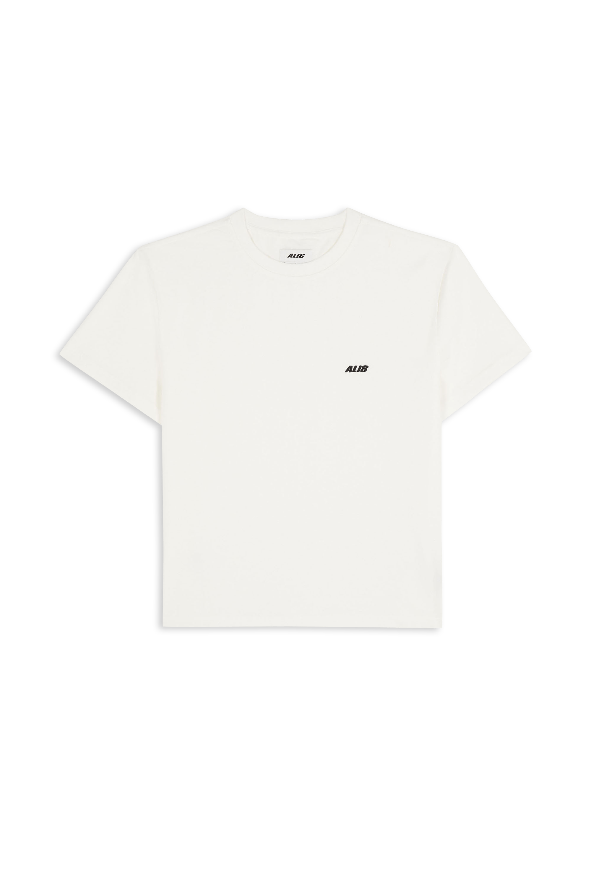 Regular-fit round-neck cotton T-shirt ALIS White