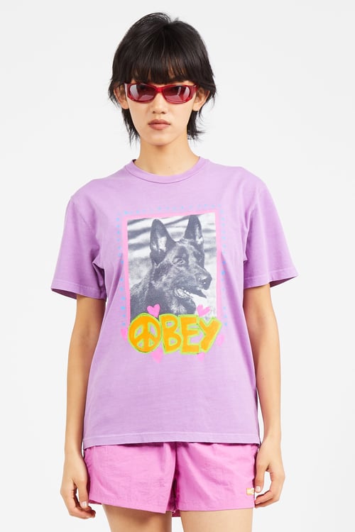 OBEY T-shirt manches courtes Violet
