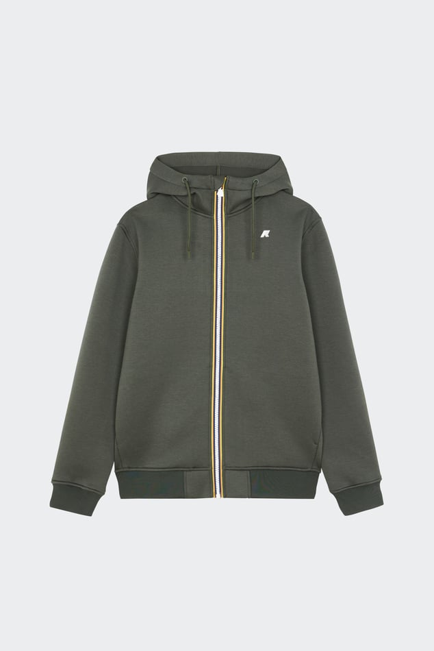 Polo Ralph Lauren Graddvit sweatshirt i vintagefleece med knappning vid halsen och spelarlogga way RallystoryShops Homme Hoodie Zippe Kaki K