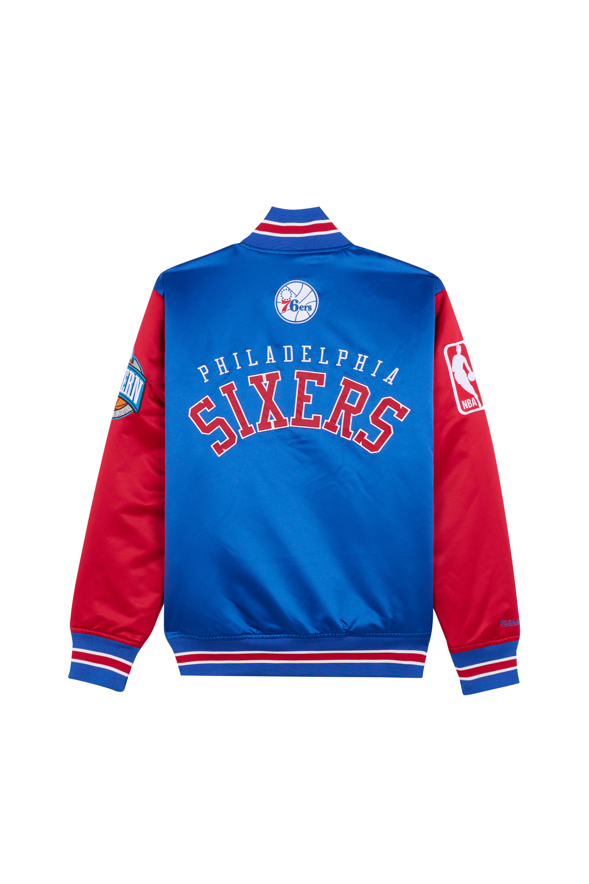 Bomber jacket Nba primetime vintage logo 76ers Blue Mitchell