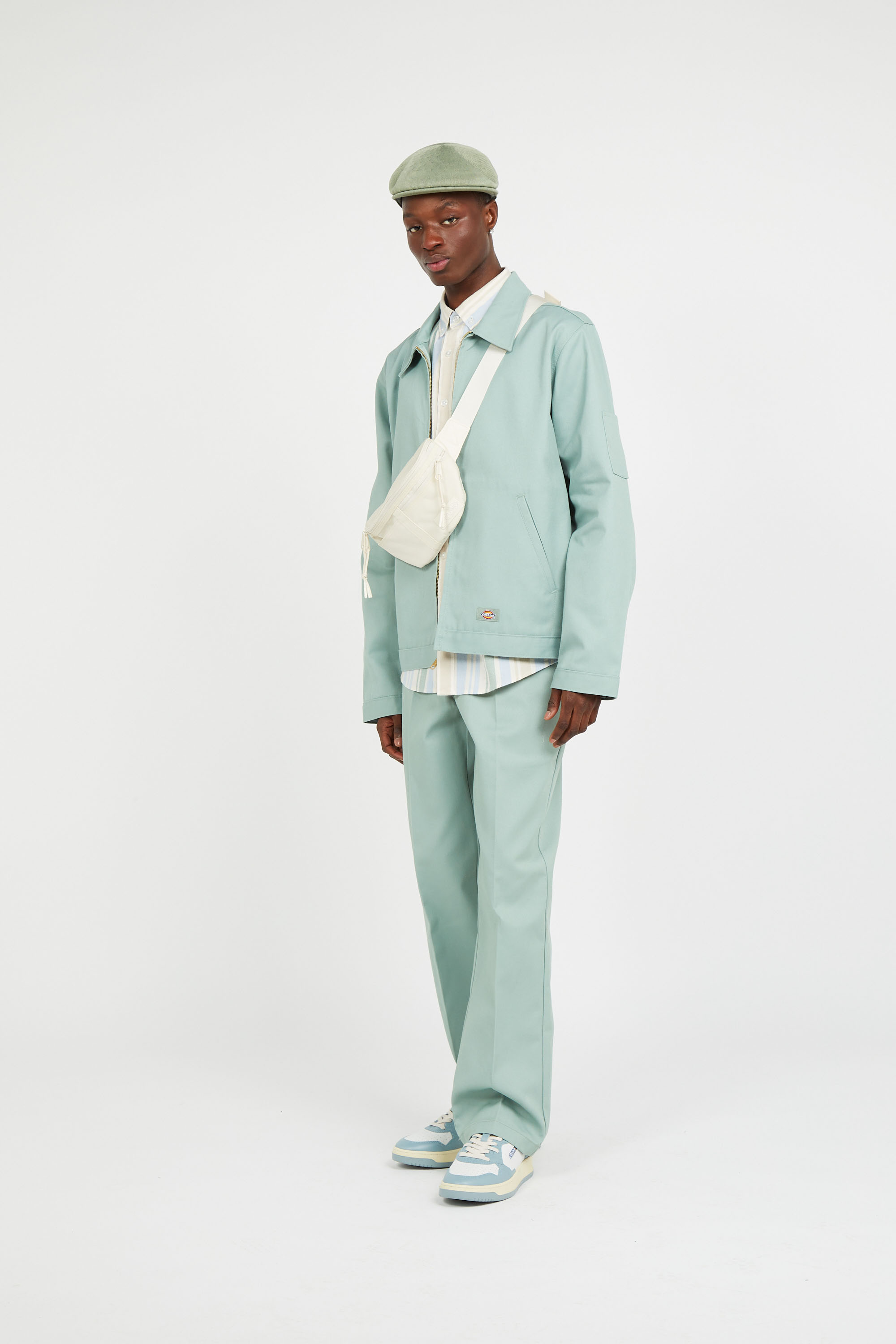 Canvas waist bag White