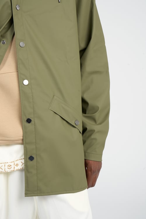 RAINS Coupe-vent imperméable à capuche Vert