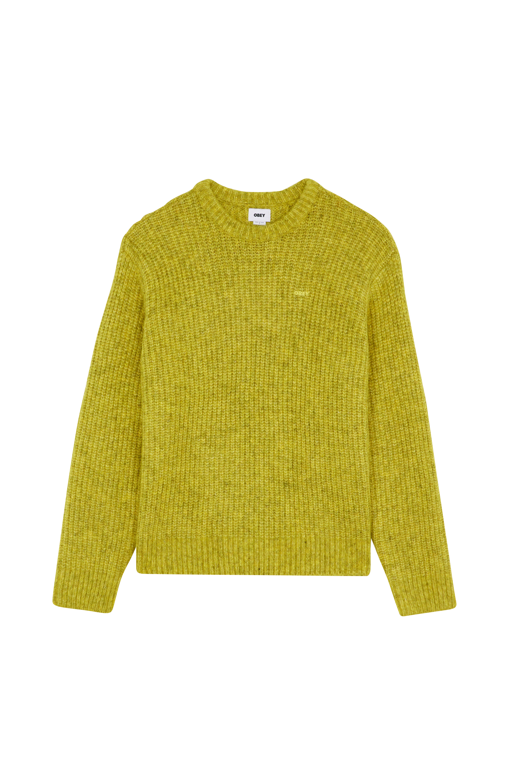 Sweater OBEY DEXTER SWEATER Chartreuse