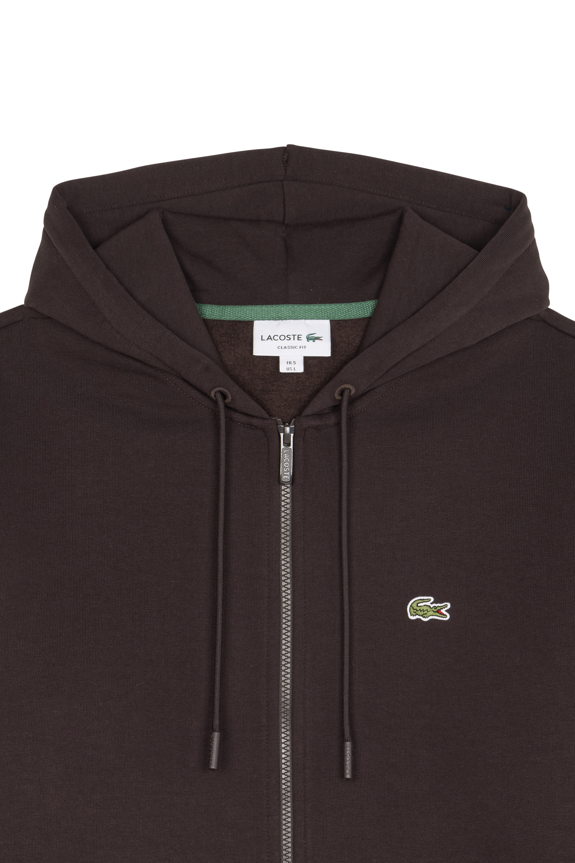 Hoodie zippé Marron