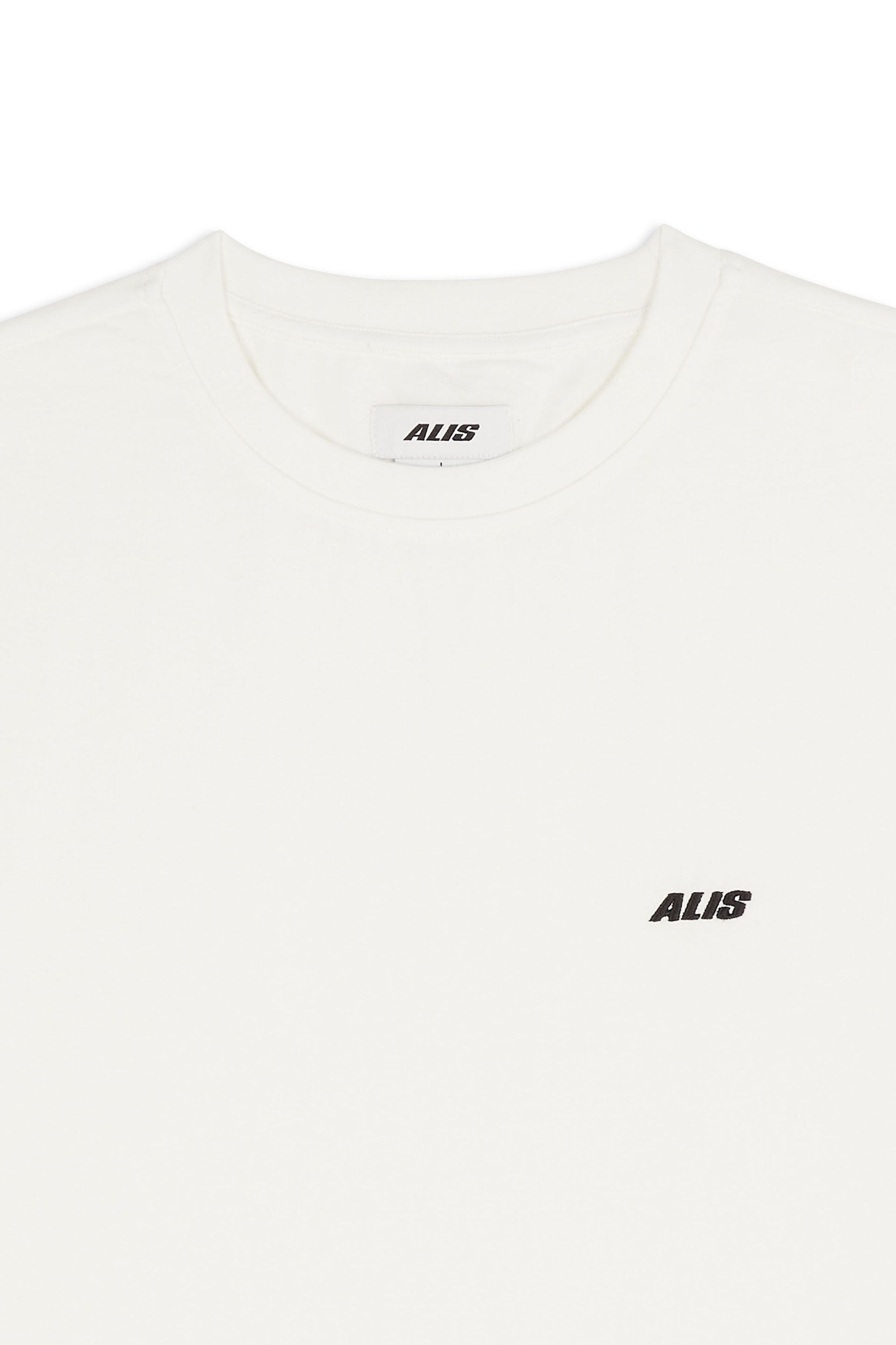 Regular-fit round-neck cotton T-shirt ALIS White