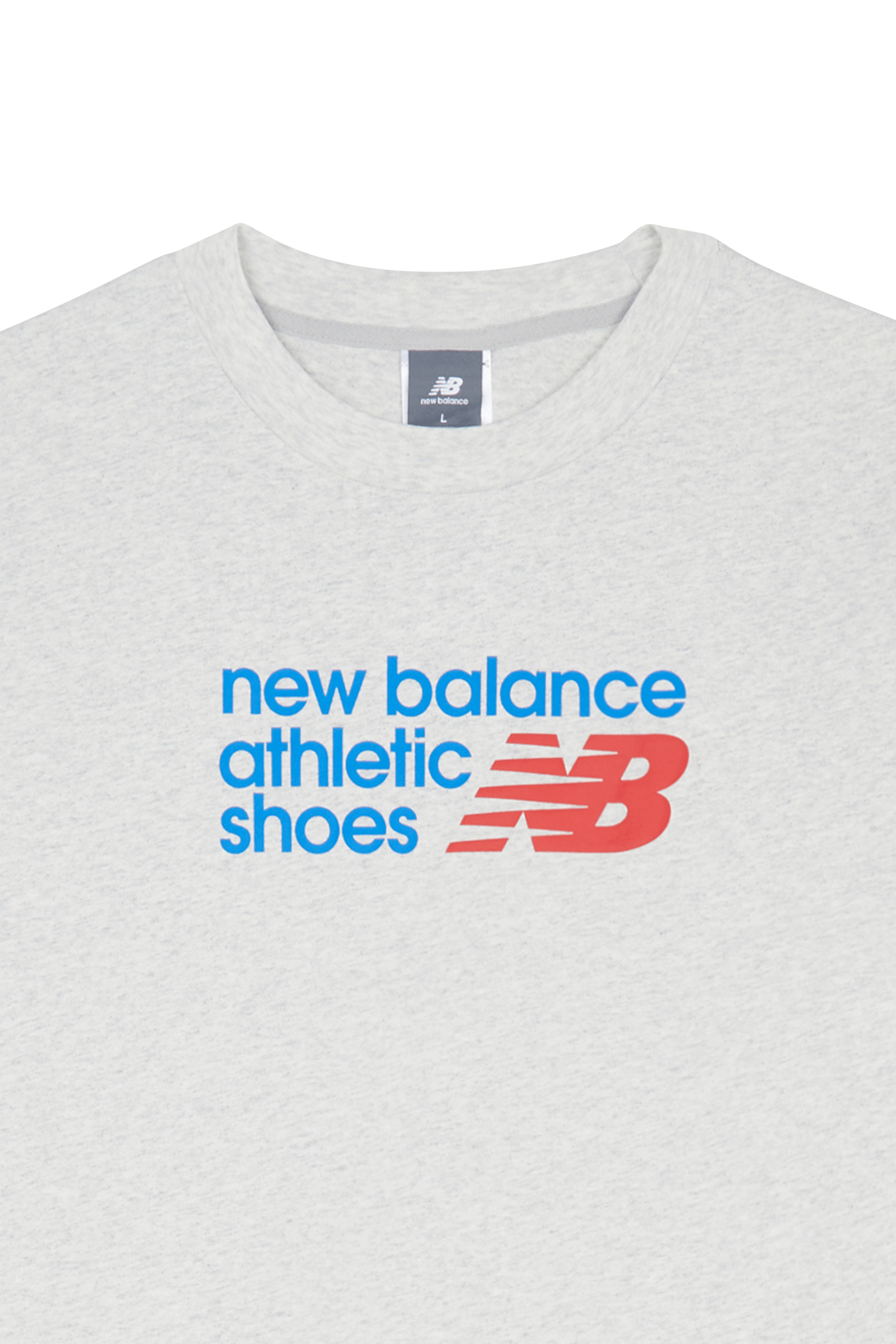 Regular-fit round-neck cotton T-shirt | Grey NEW BALANCE Men