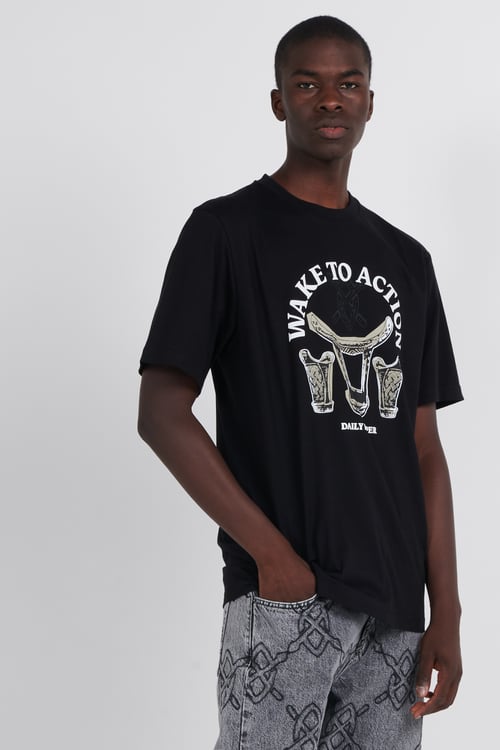 DAILY PAPER Tee-shirt Noir