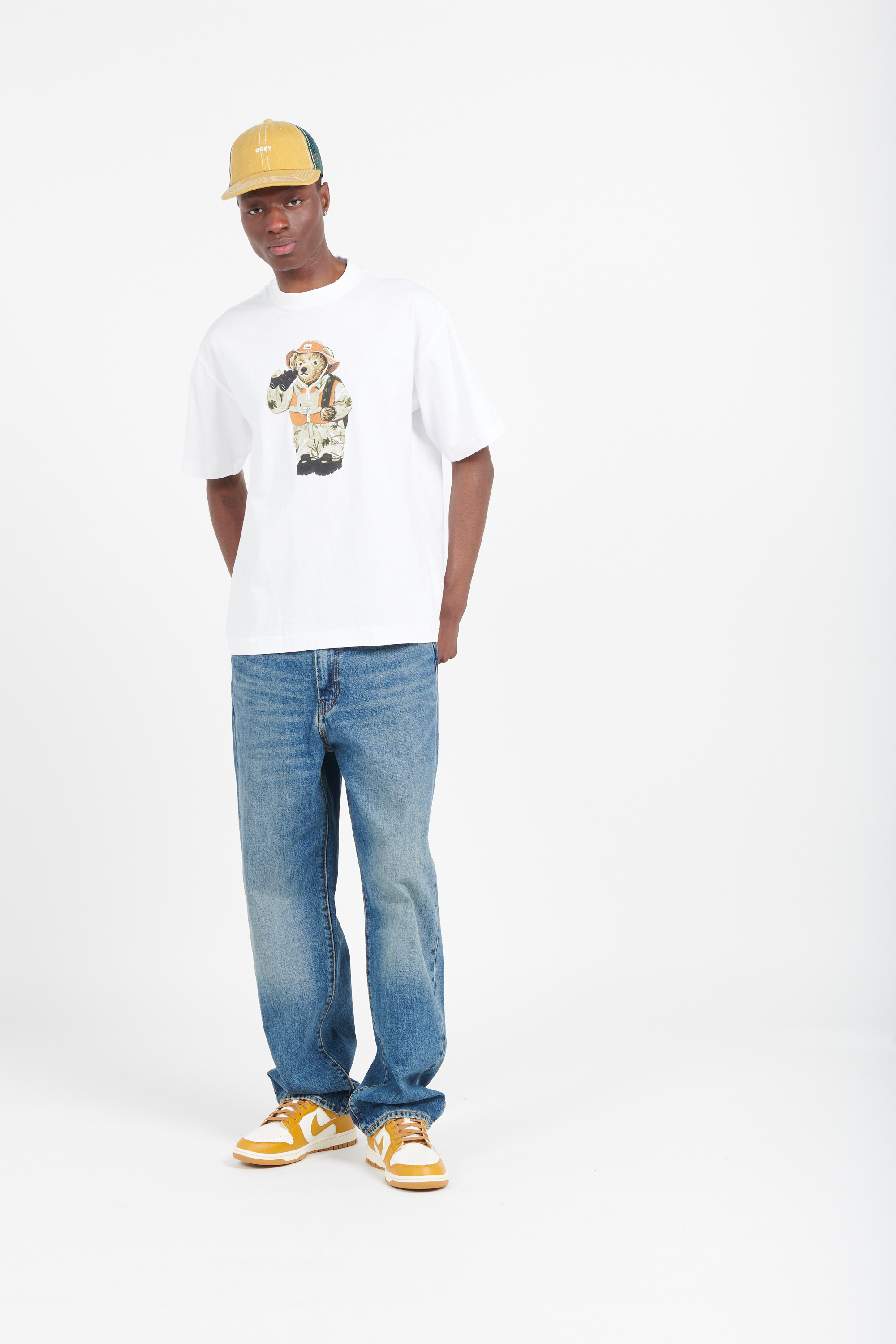 Regular-fit round-neck cotton T-shirt White