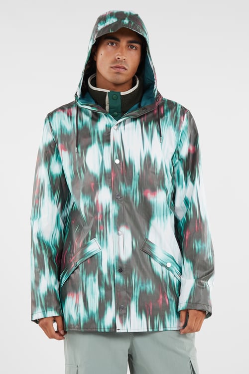 RAINS Hooded waterproof windbreaker Multicolored
