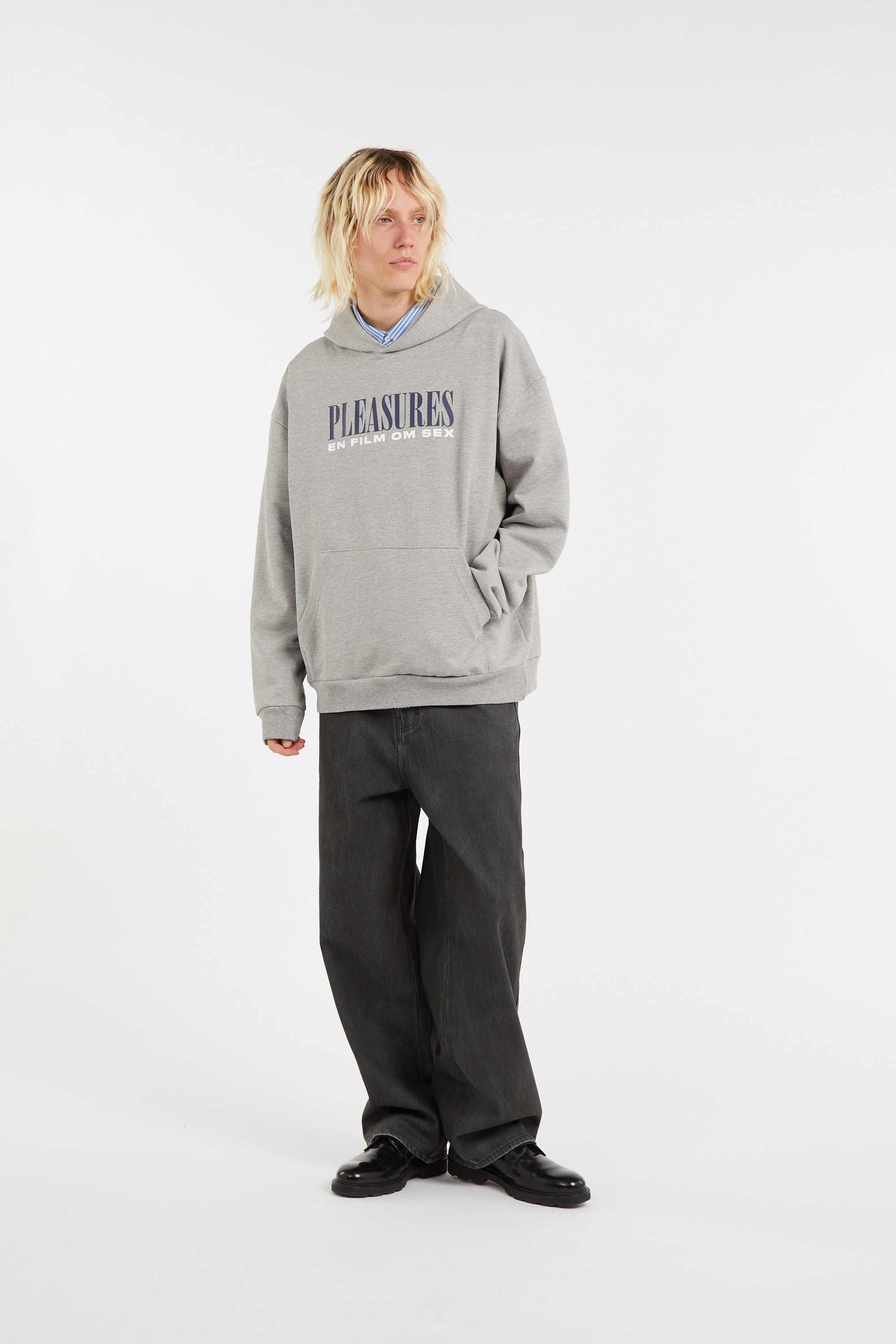 Tommy badge sweatshirt PLEASURES Grey