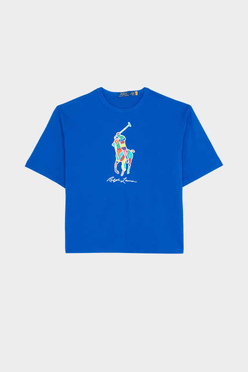 Polo beis de manga larga con detalle de cinta de Topman T-shirt Bleu