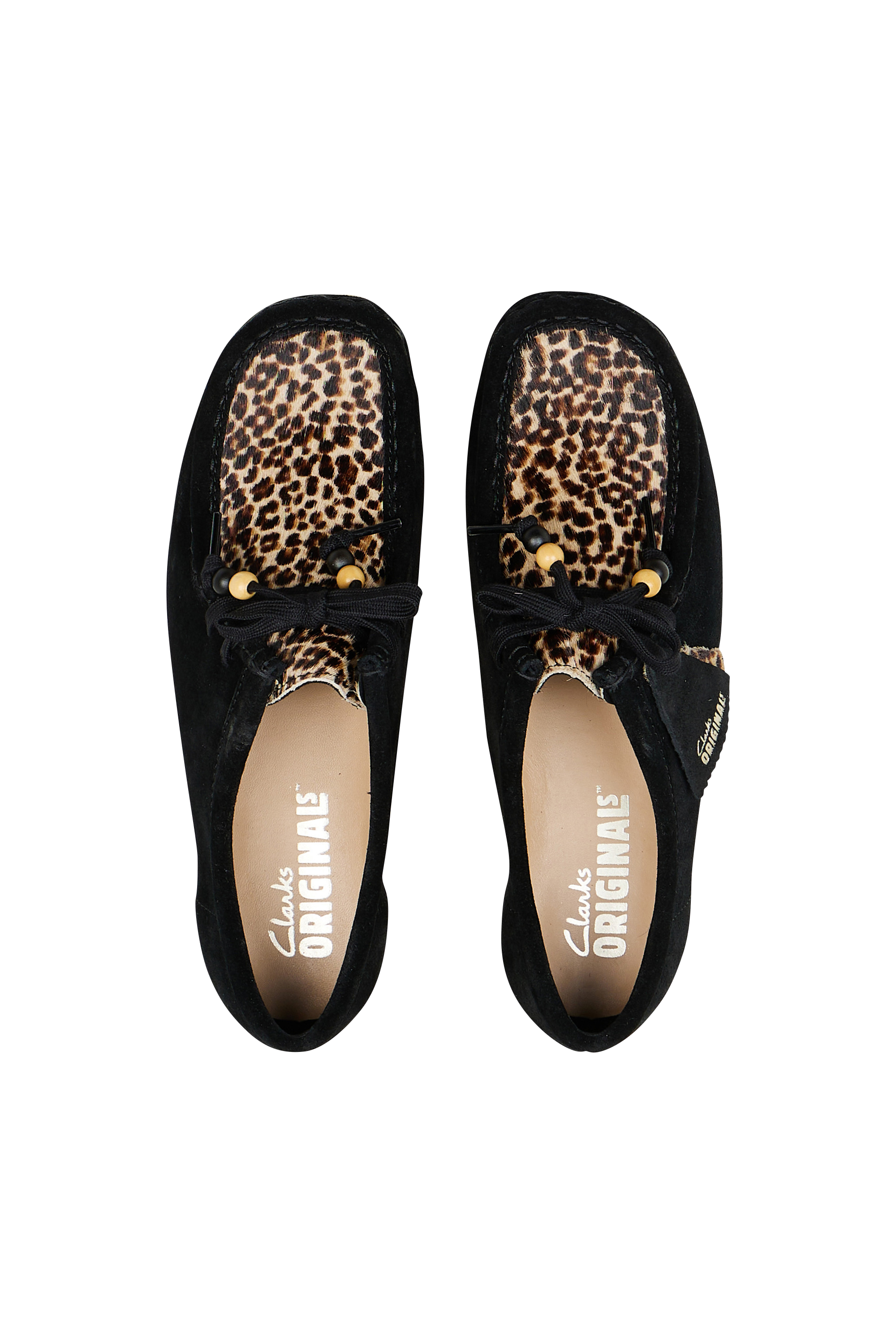 Leather deck shoes Black