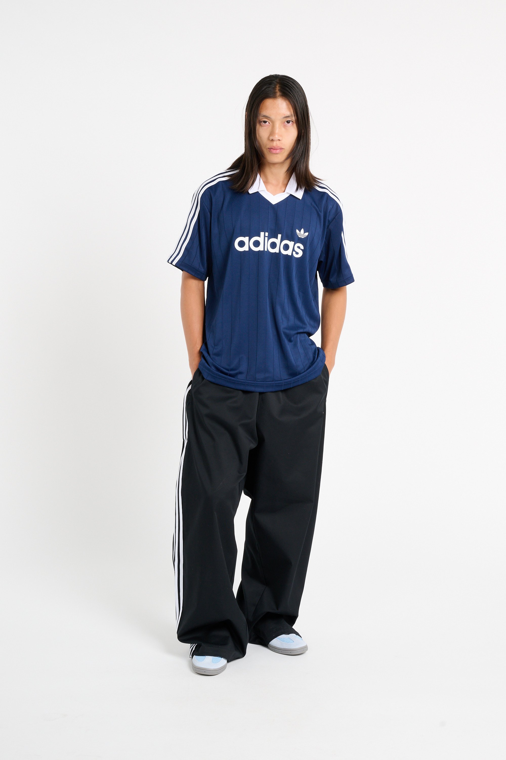 Men?s Storm 96 LO fabric and leather sneakers | Blue ADIDAS Men
