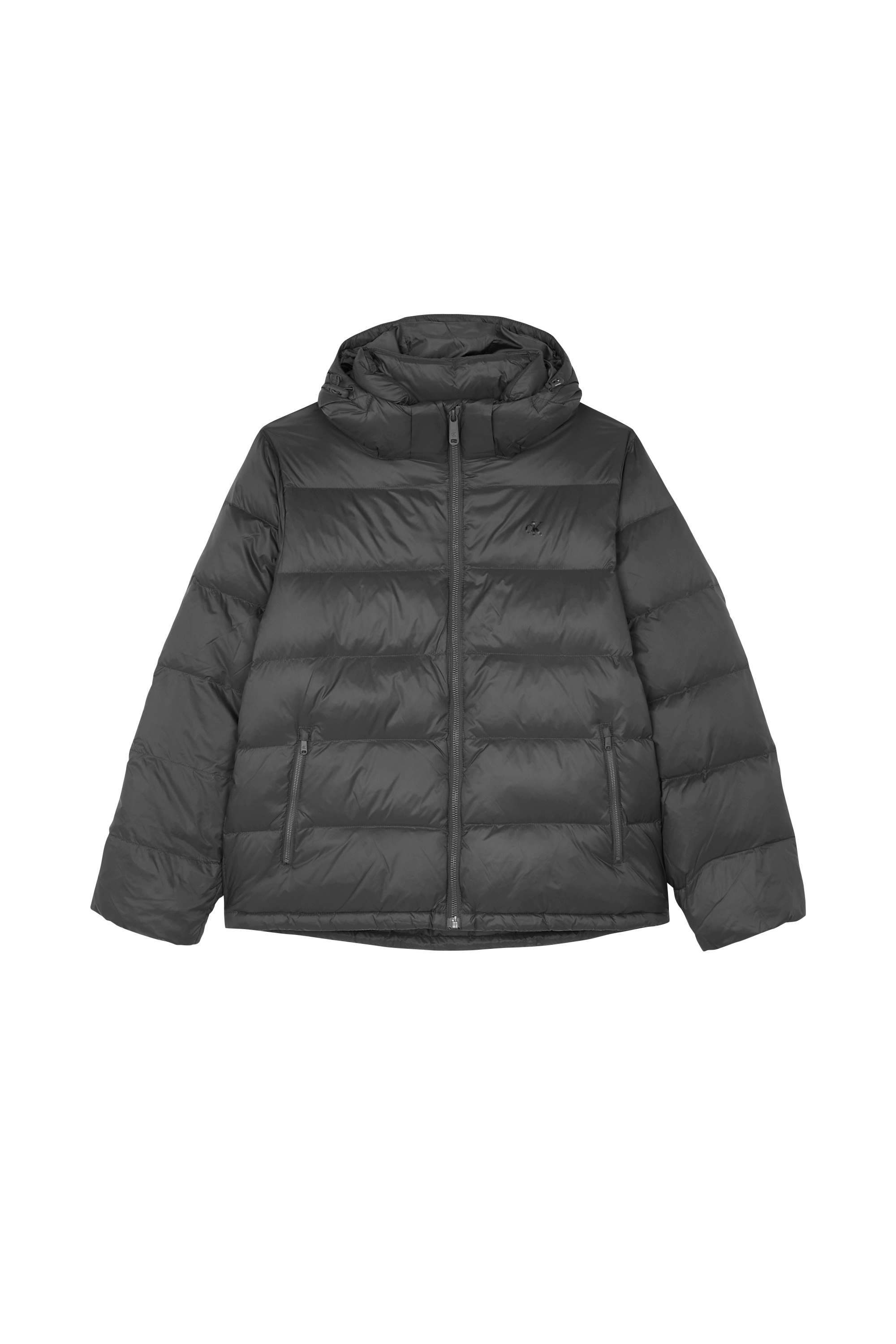 Lightweight quilted padded jacket with high neck Grey