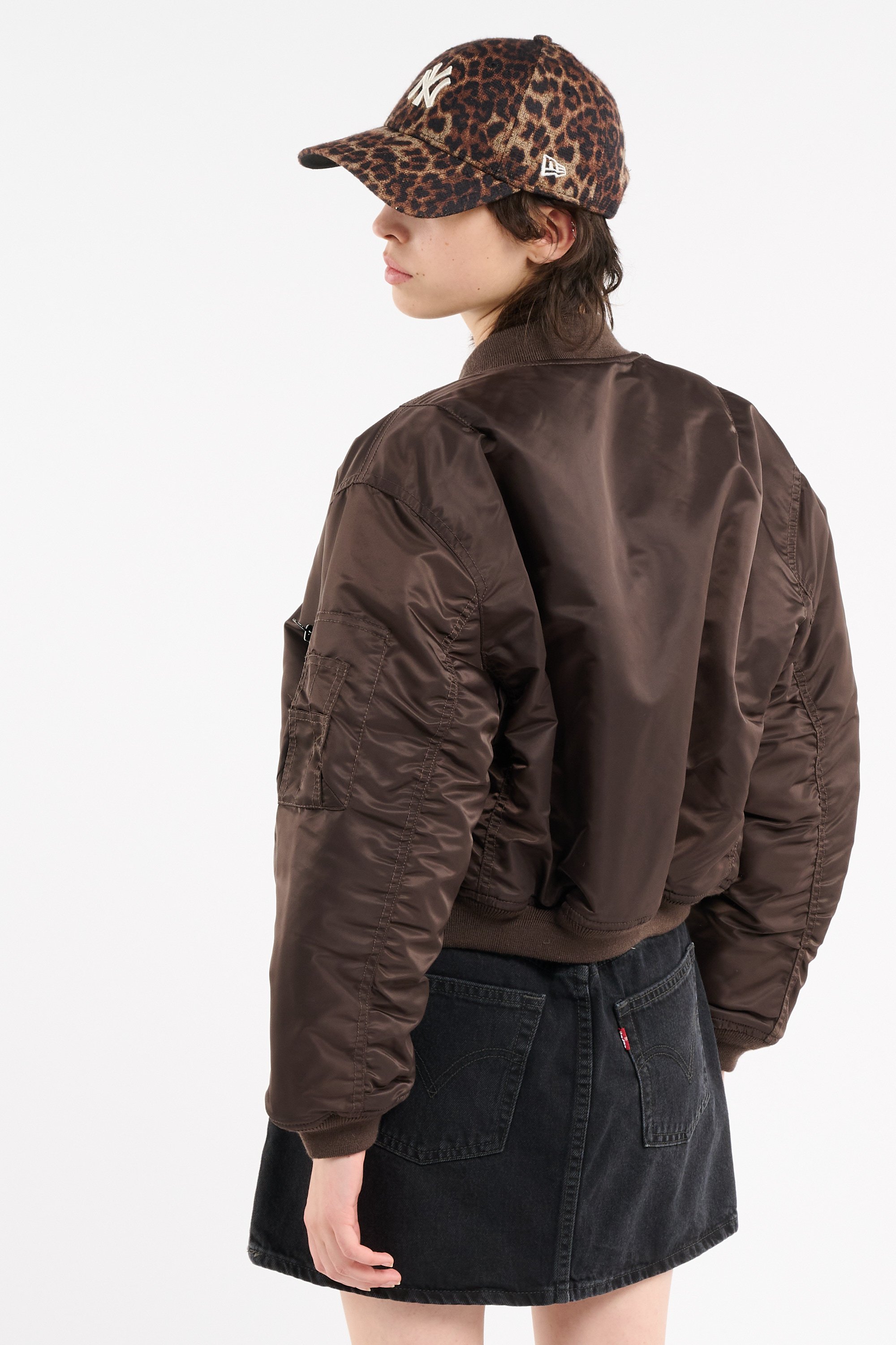 Bomber jacket | Brown SCHOTT Women