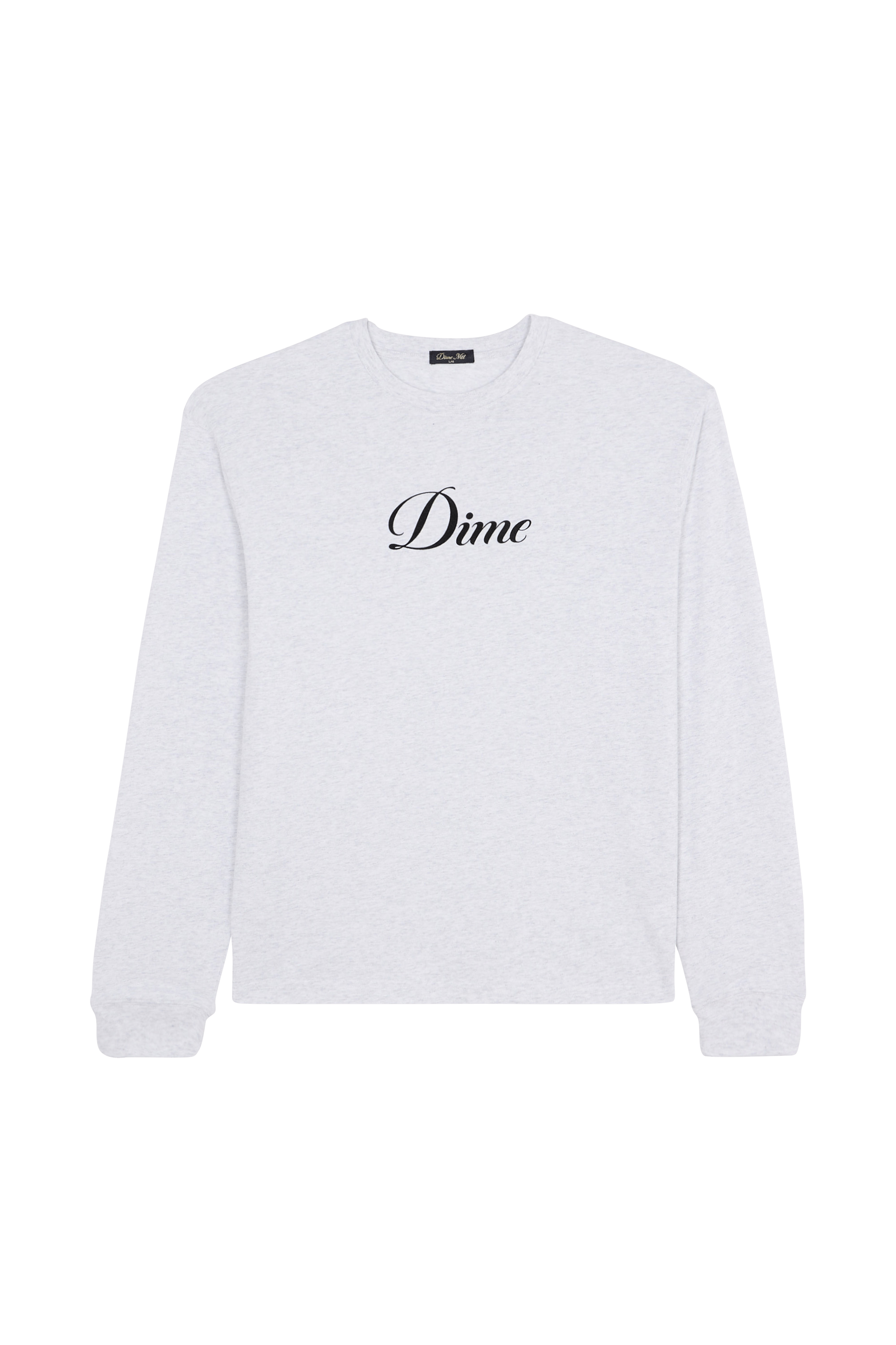 Regular-fit round-neck cotton T-shirt DIME Grey