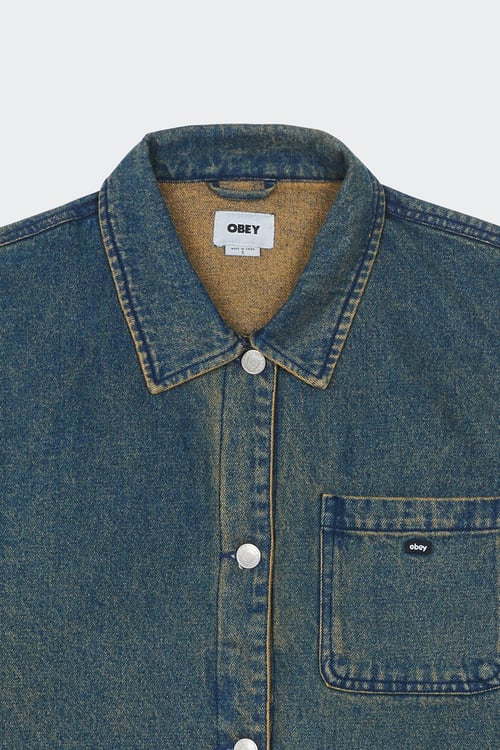 OBEY Veste Bleu