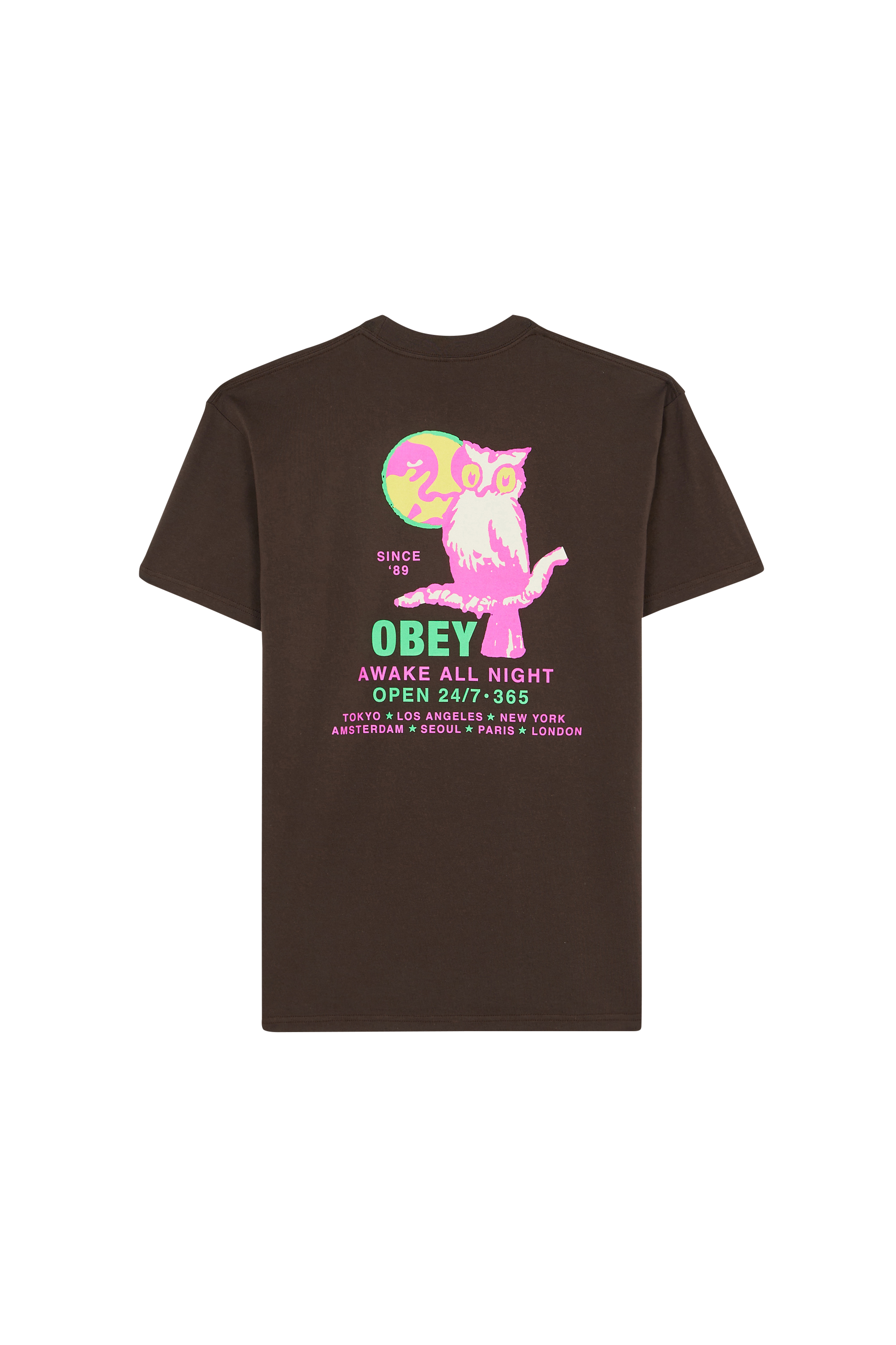 T-shirt manches courtes Marron