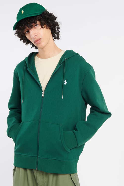 POLO RALPH LAUREN Hoodie zippé Vert