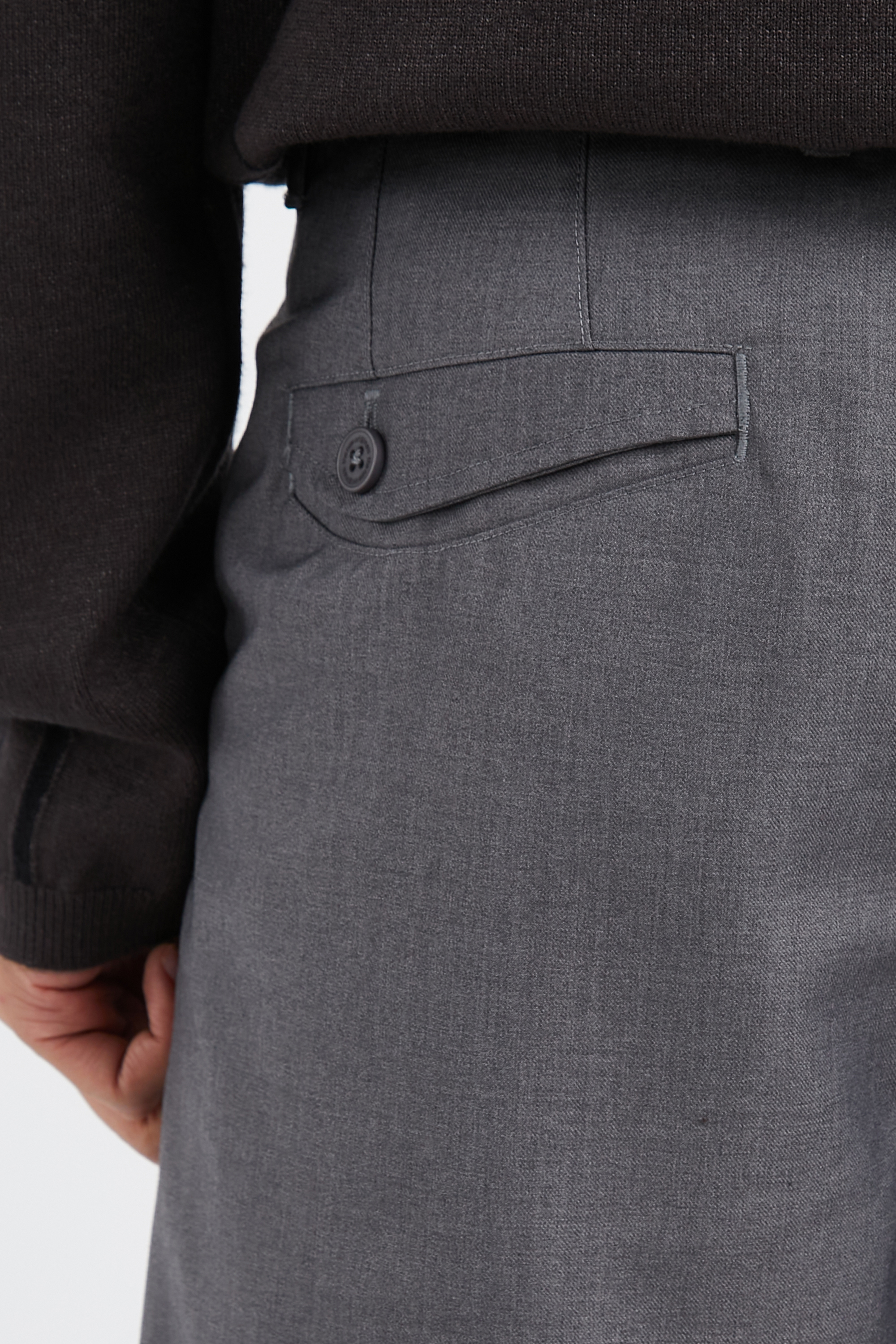 Pleated trousers Grey